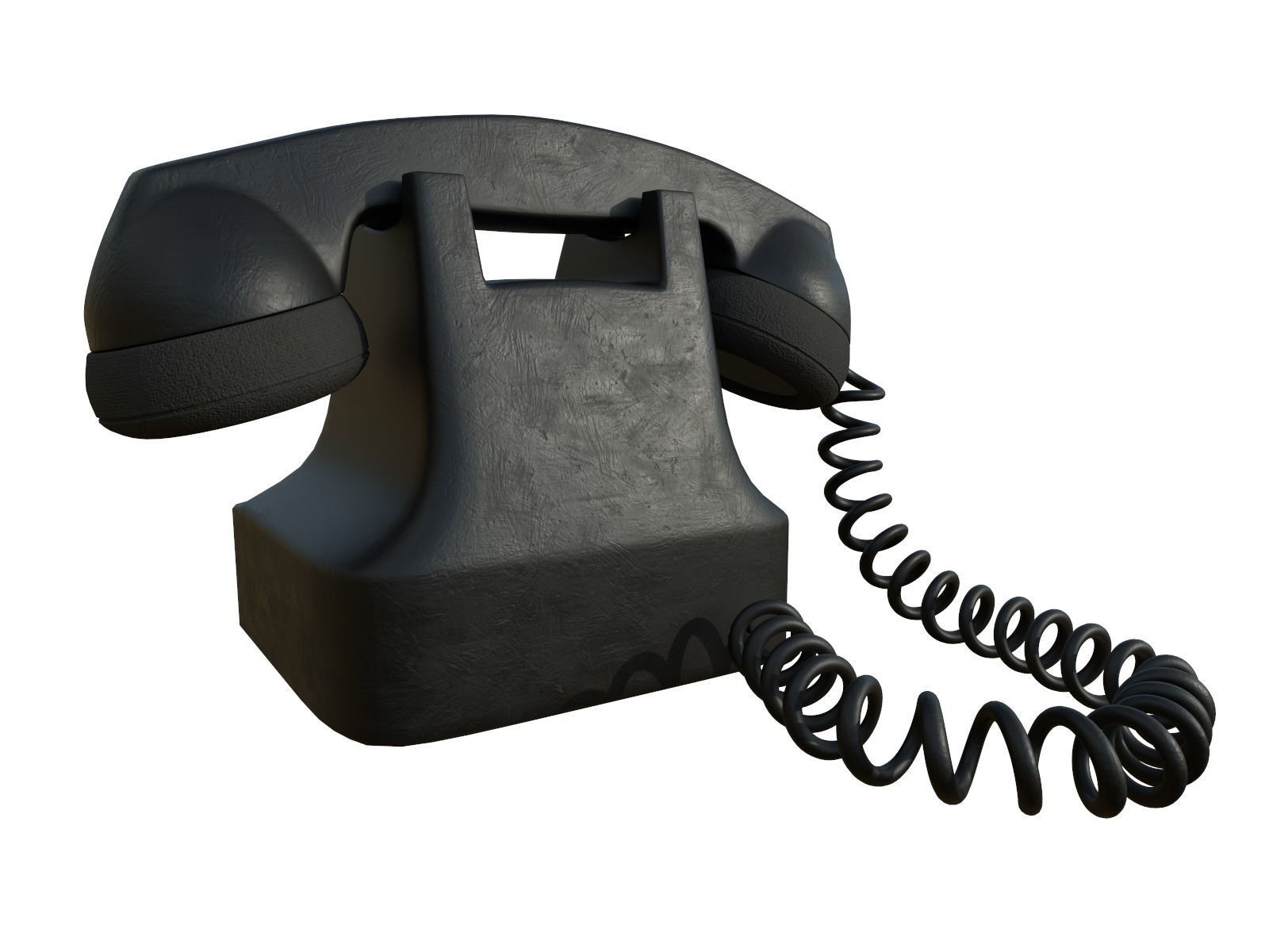 Telephone old fashioned Free 3D model_2