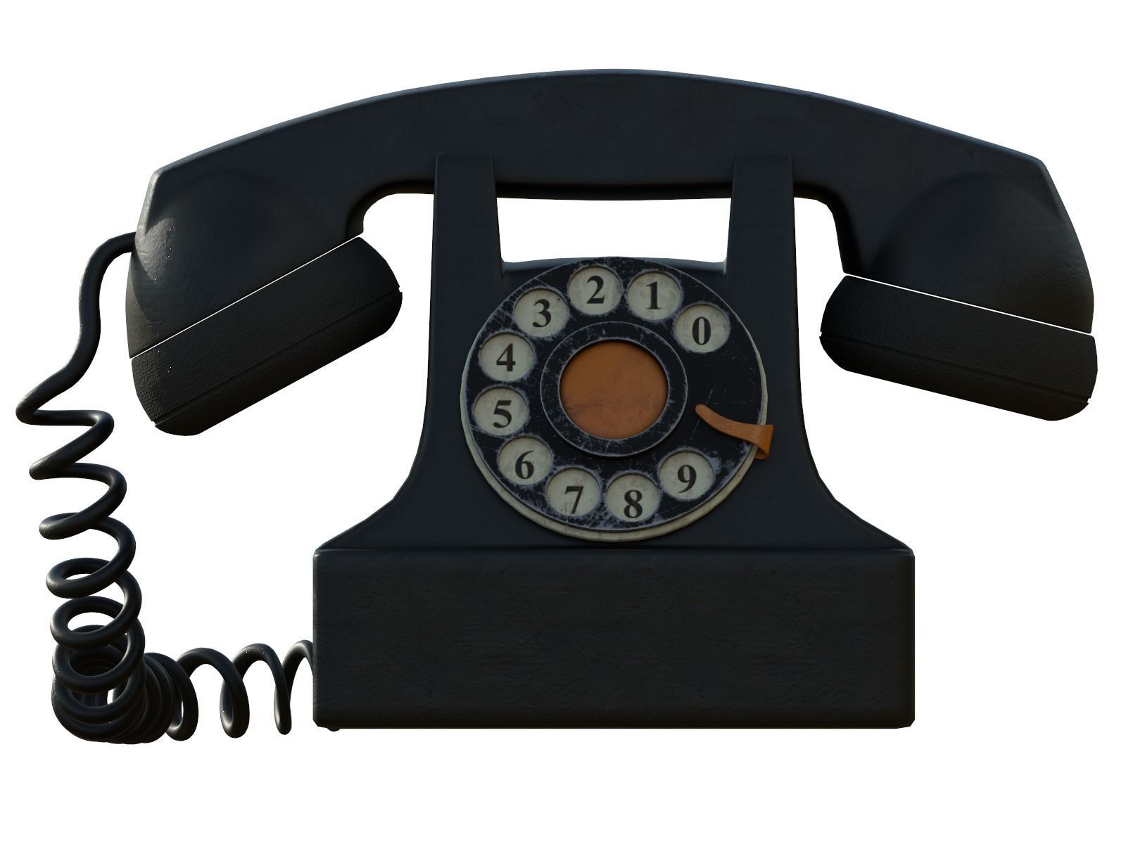 Telephone old fashioned Free 3D model_5