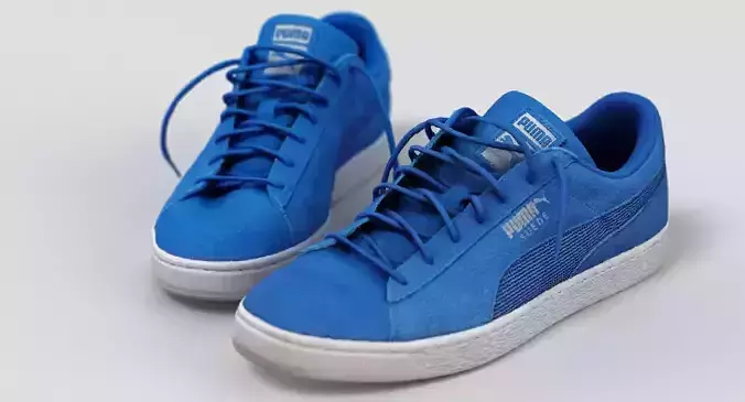 Blue Suede Puma Sneakers
