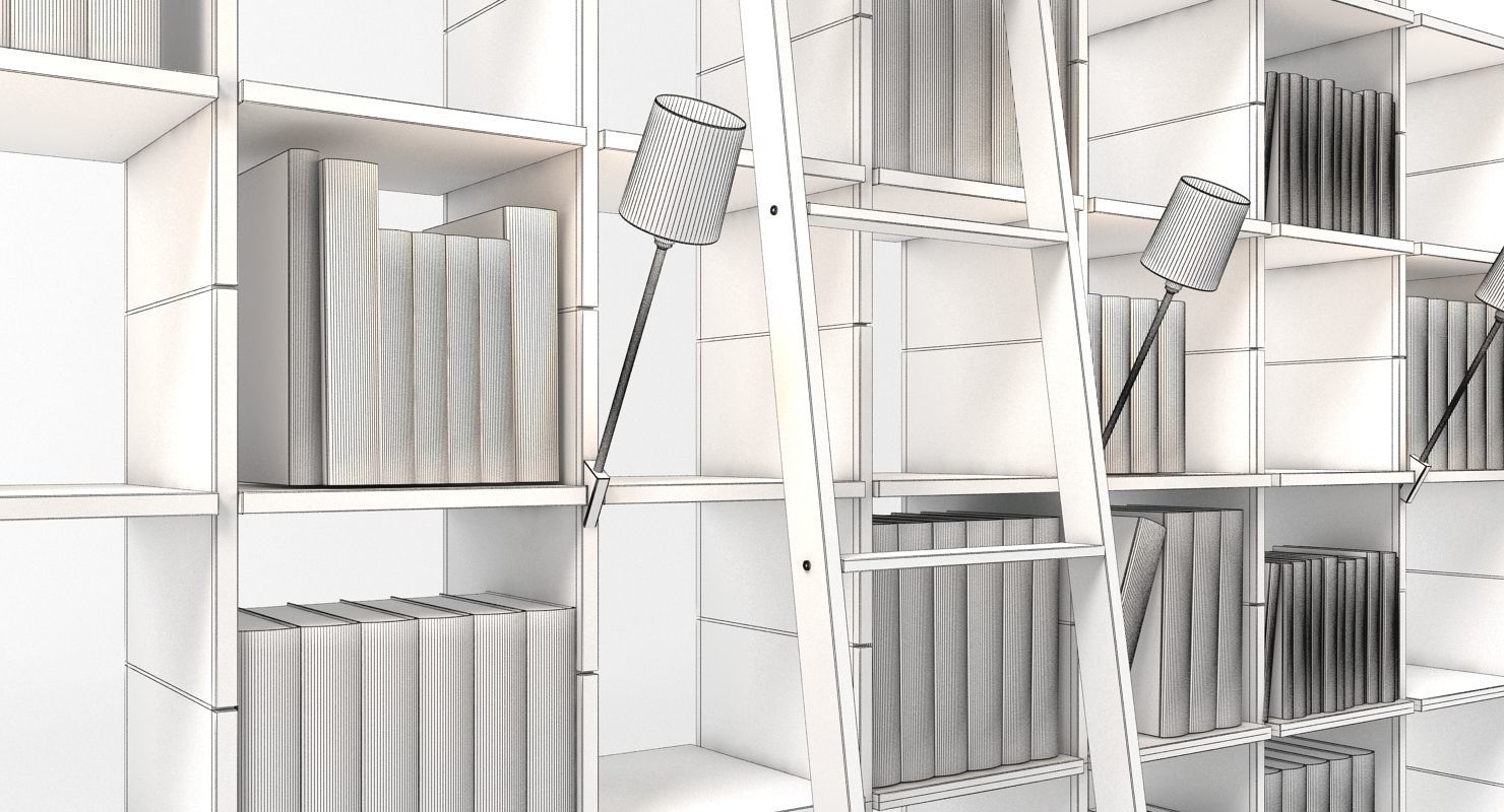 Nils Holger Moormann Book Rack 3D model_7