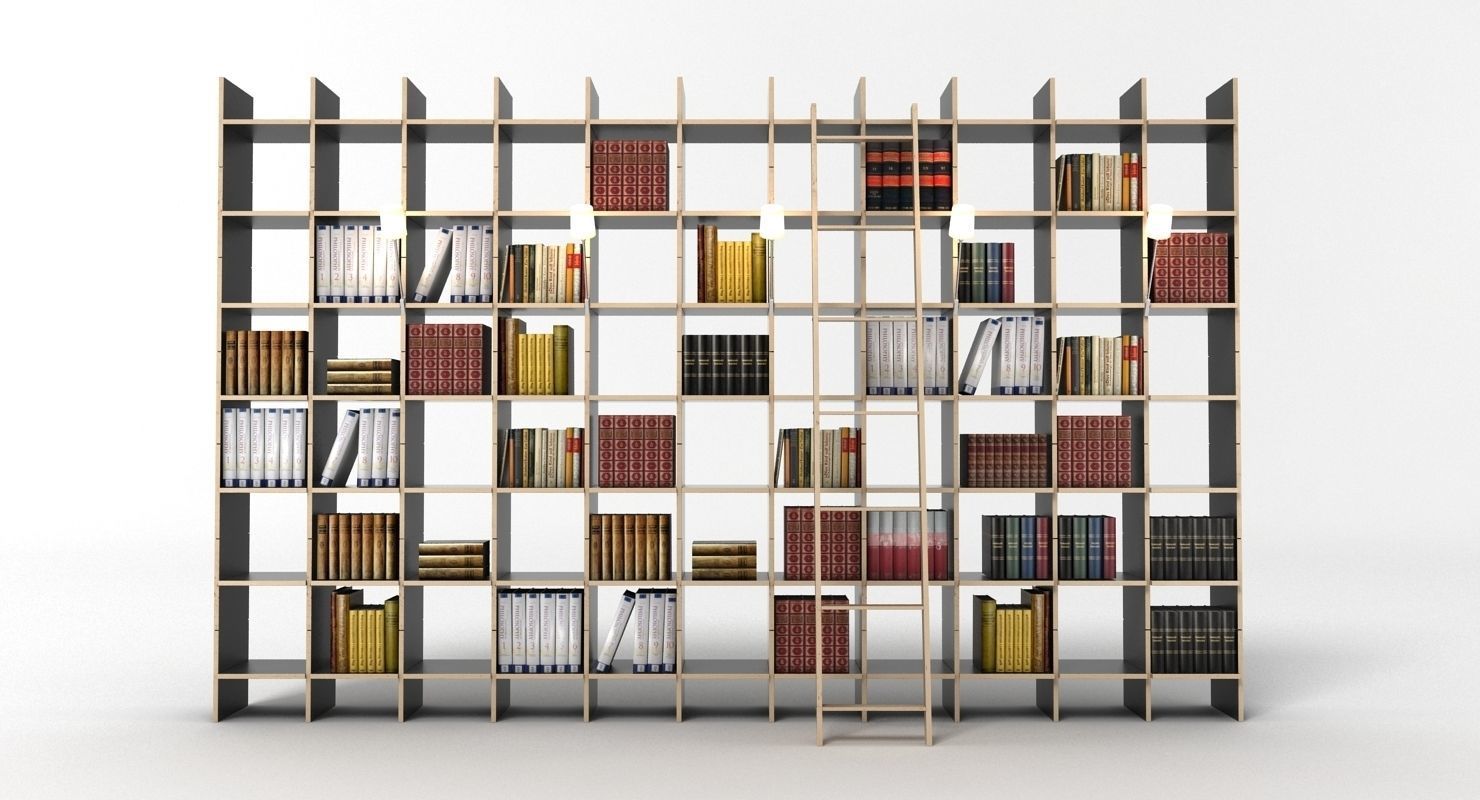 Nils Holger Moormann Book Rack 3D model_1