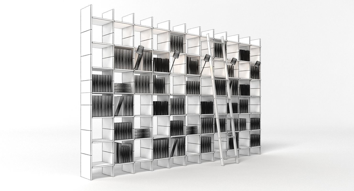 Nils Holger Moormann Book Rack 3D model_10