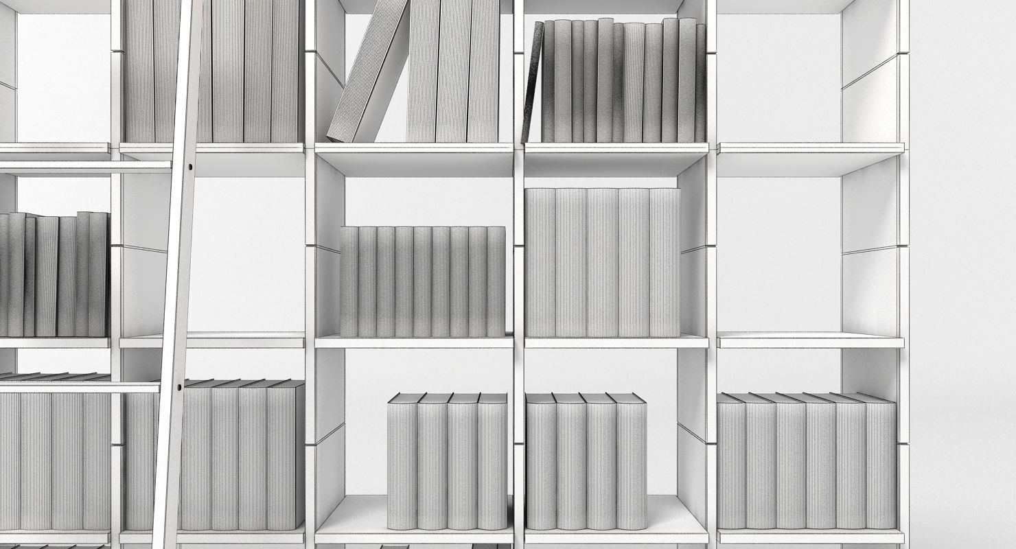 Nils Holger Moormann Book Rack 3D model_8