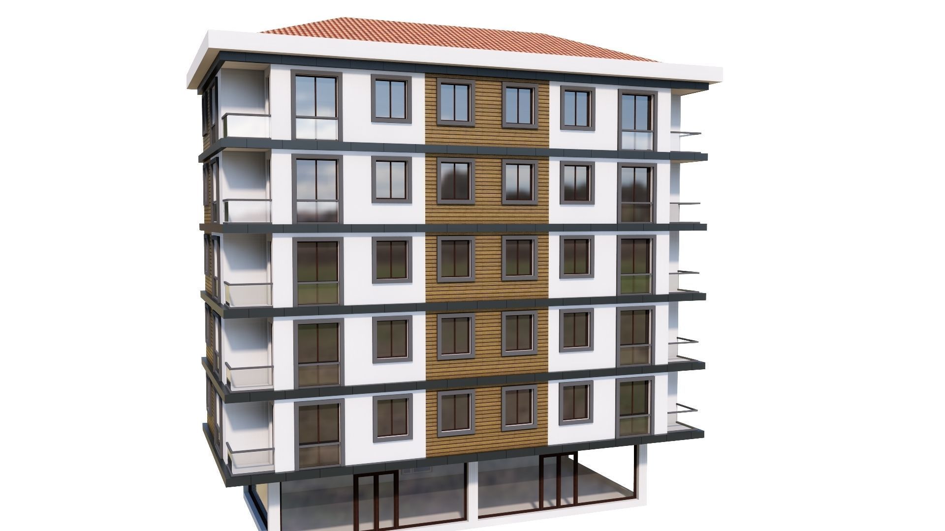 HOUSE 53 Low-poly 3D model_32