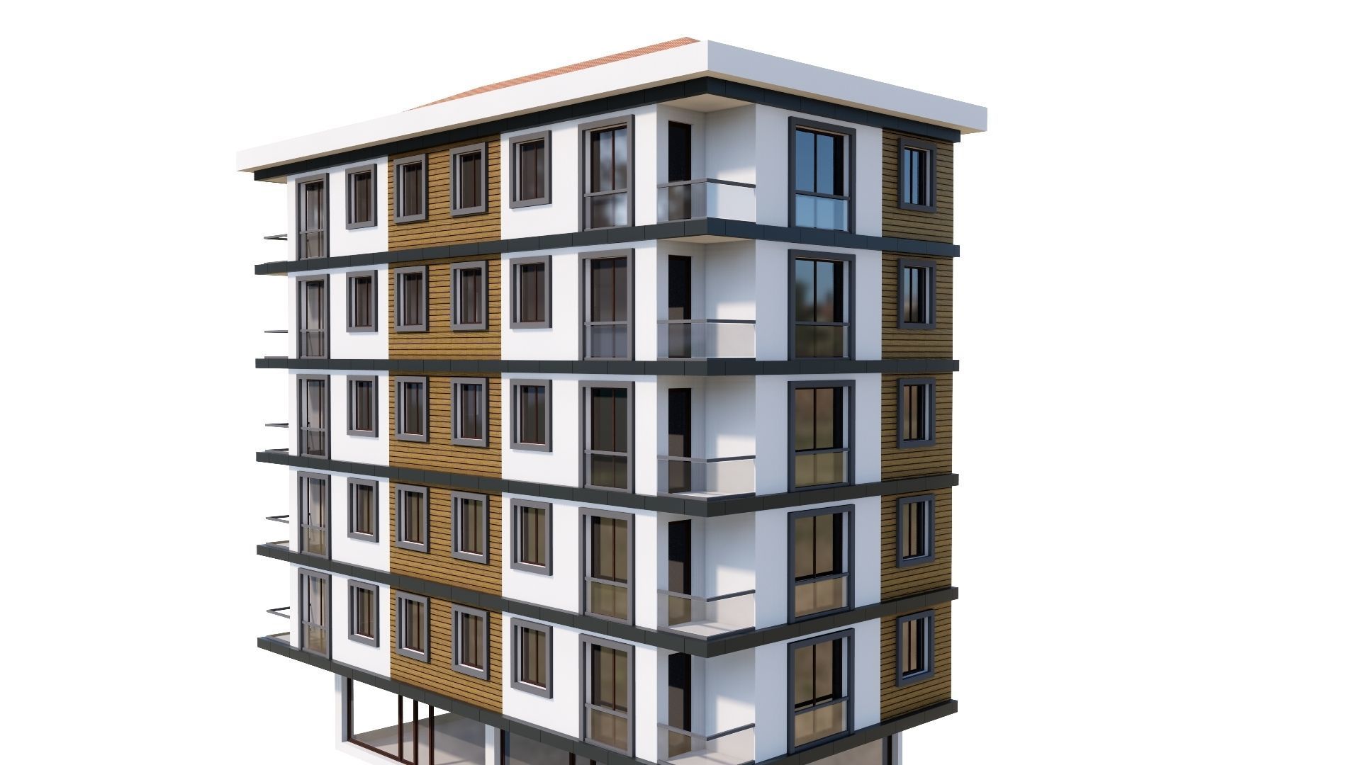 HOUSE 53 Low-poly 3D model_7