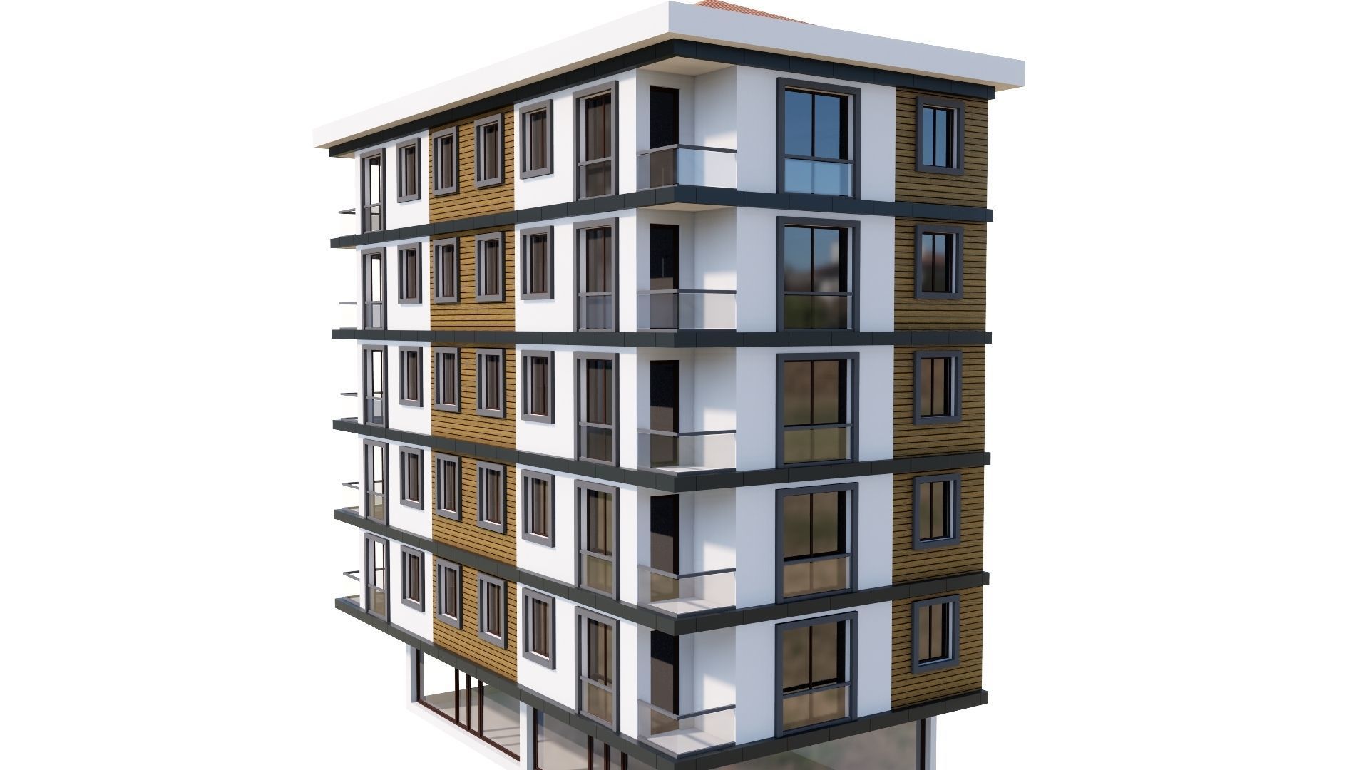 HOUSE 53 Low-poly 3D model_10