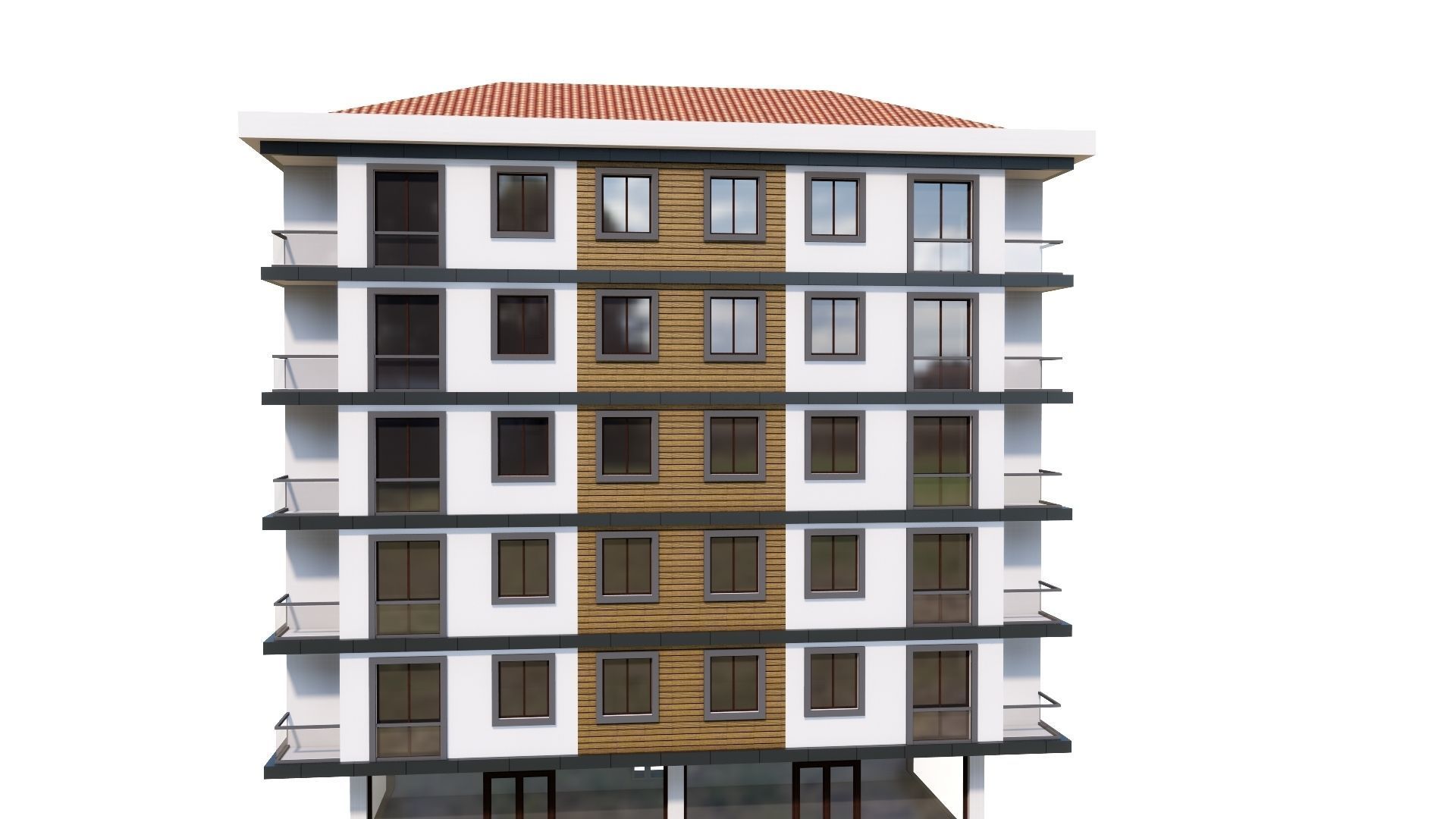 HOUSE 53 Low-poly 3D model_36