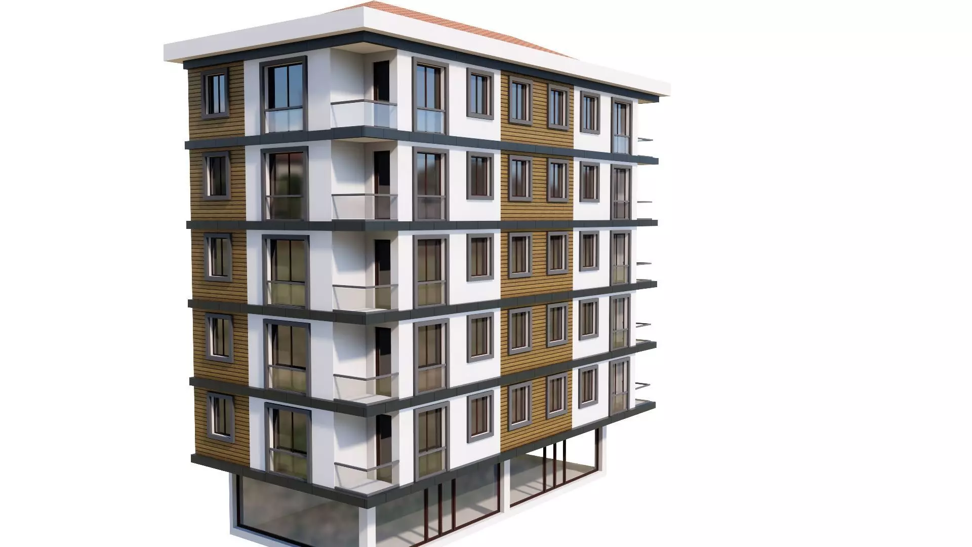 HOUSE 53 Low-poly 3D model_0