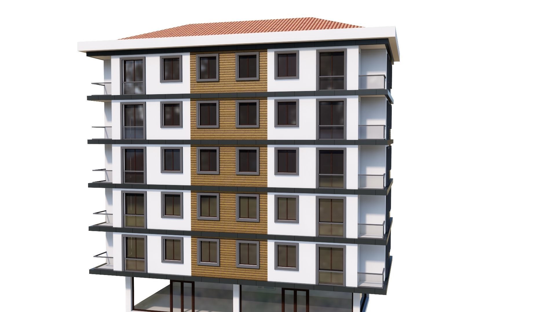 HOUSE 53 Low-poly 3D model_39