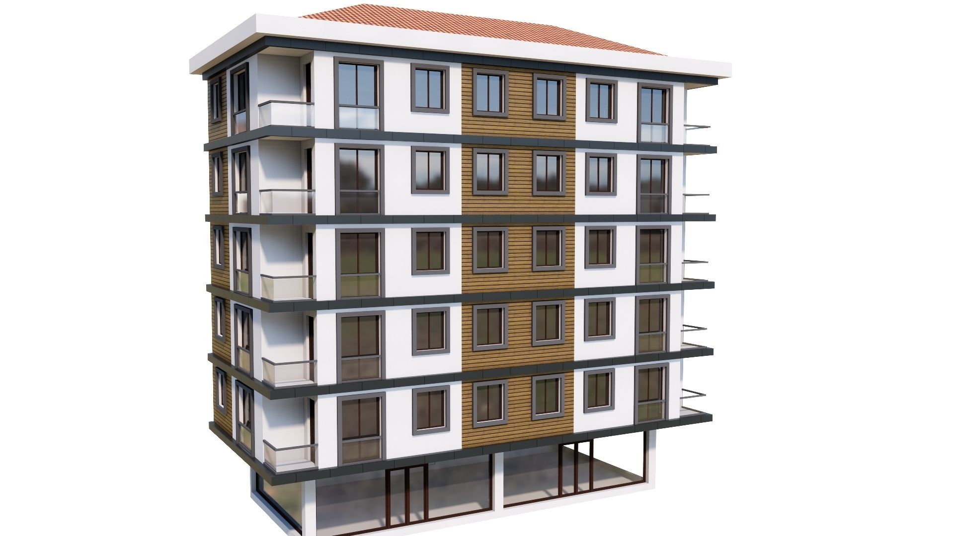 HOUSE 53 Low-poly 3D model_30