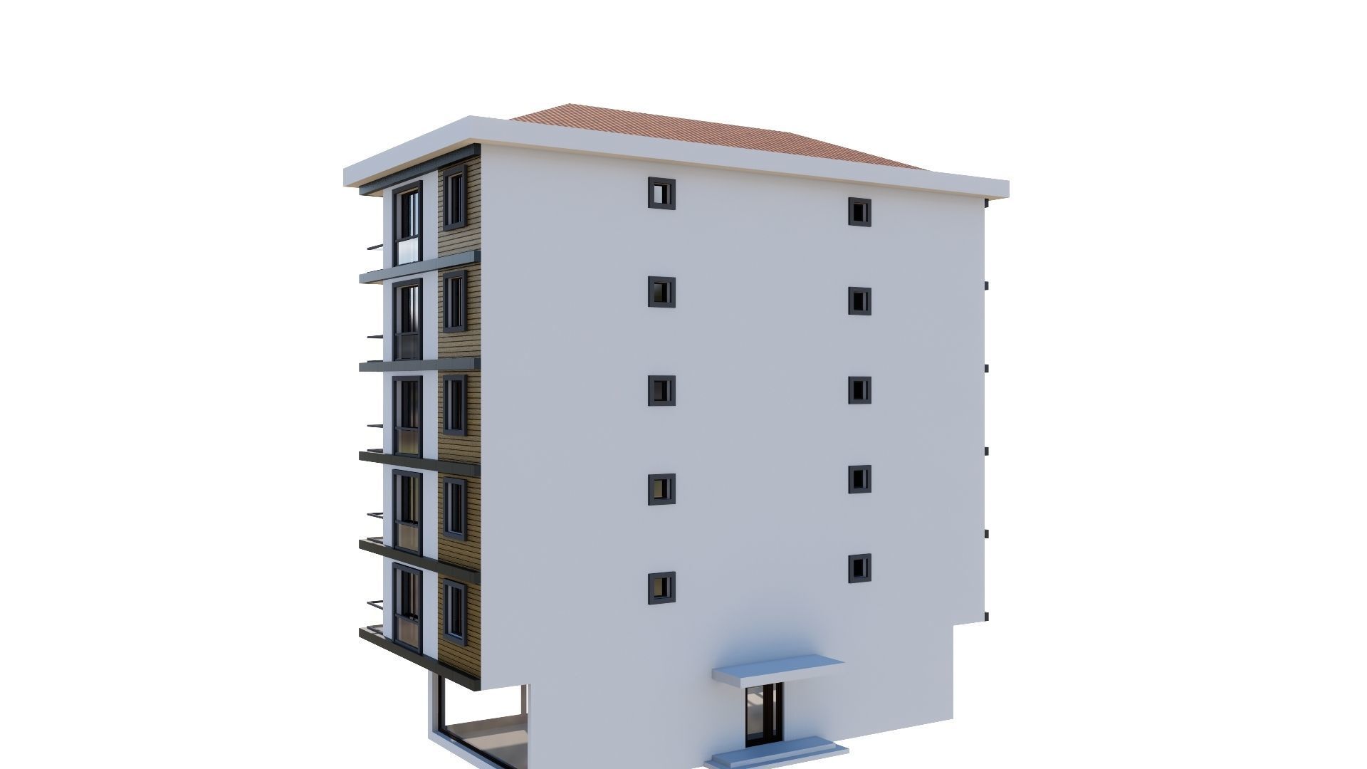 HOUSE 53 Low-poly 3D model_24