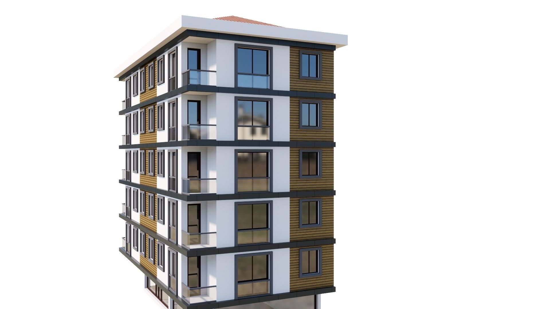 HOUSE 53 Low-poly 3D model_11