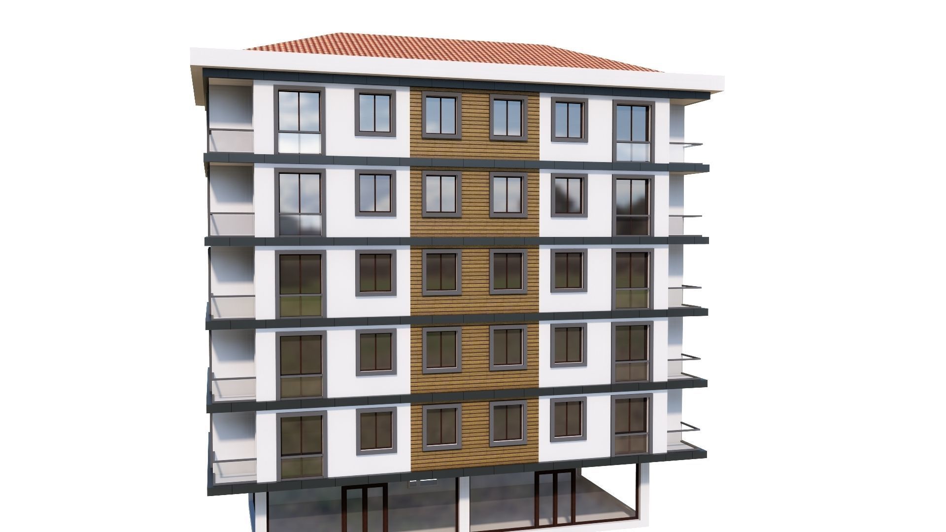 HOUSE 53 Low-poly 3D model_34