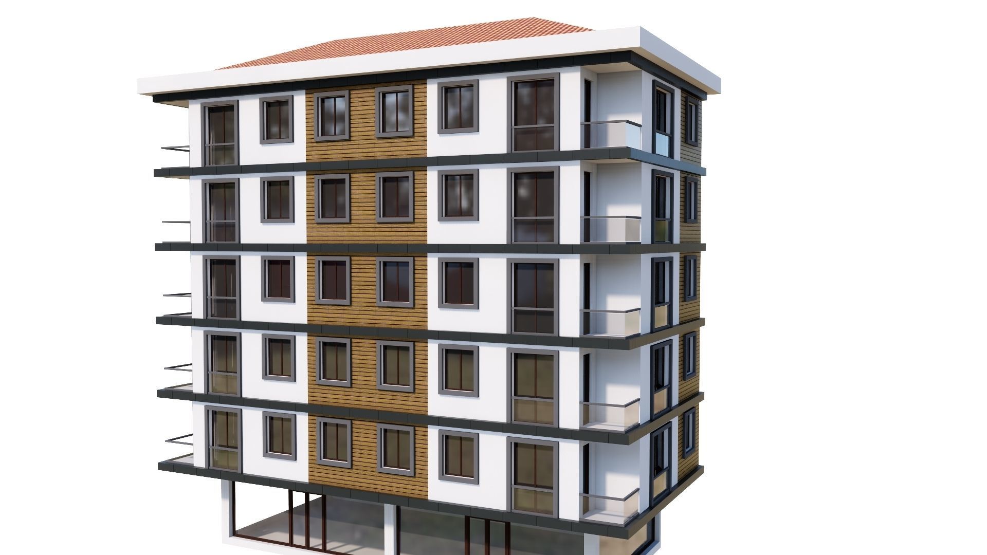 HOUSE 53 Low-poly 3D model_41