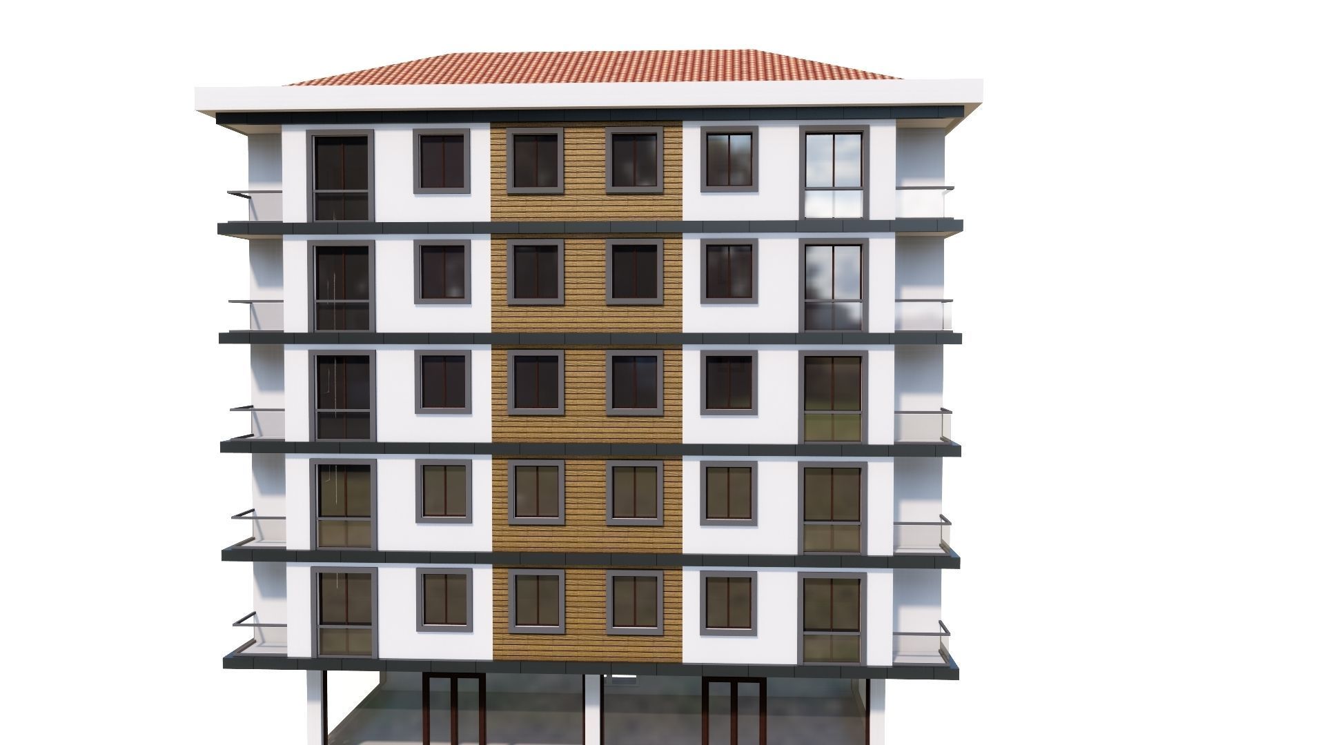 HOUSE 53 Low-poly 3D model_37