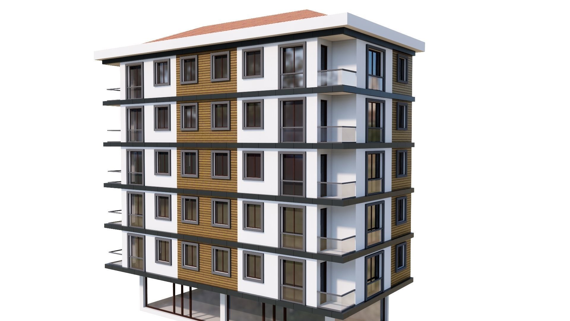 HOUSE 53 Low-poly 3D model_2