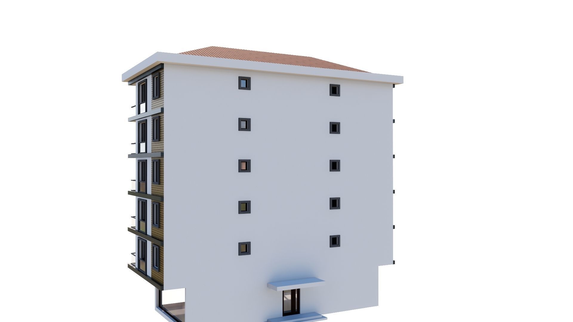 HOUSE 53 Low-poly 3D model_27