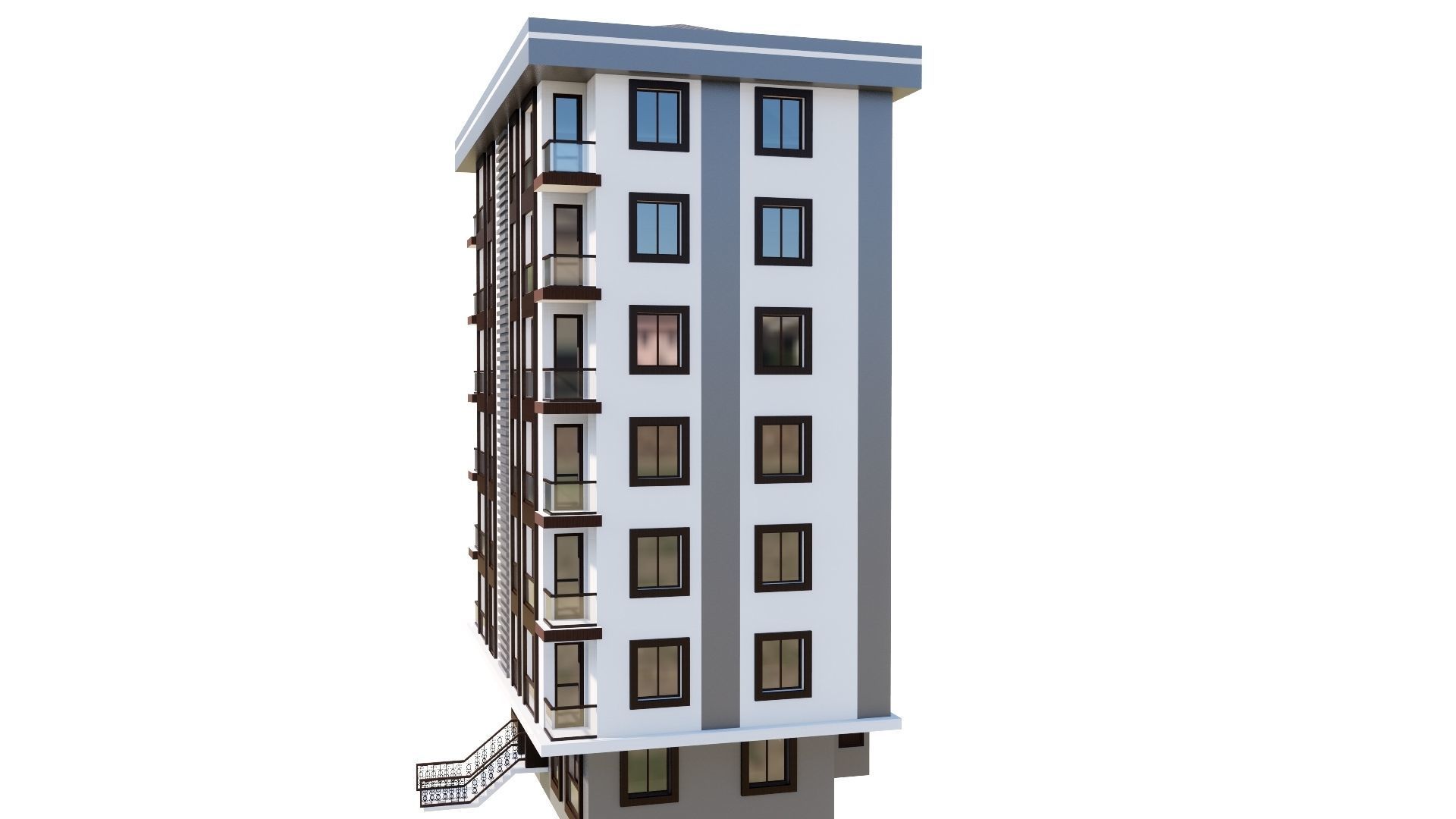 HOUSE 54 Low-poly 3D model_11