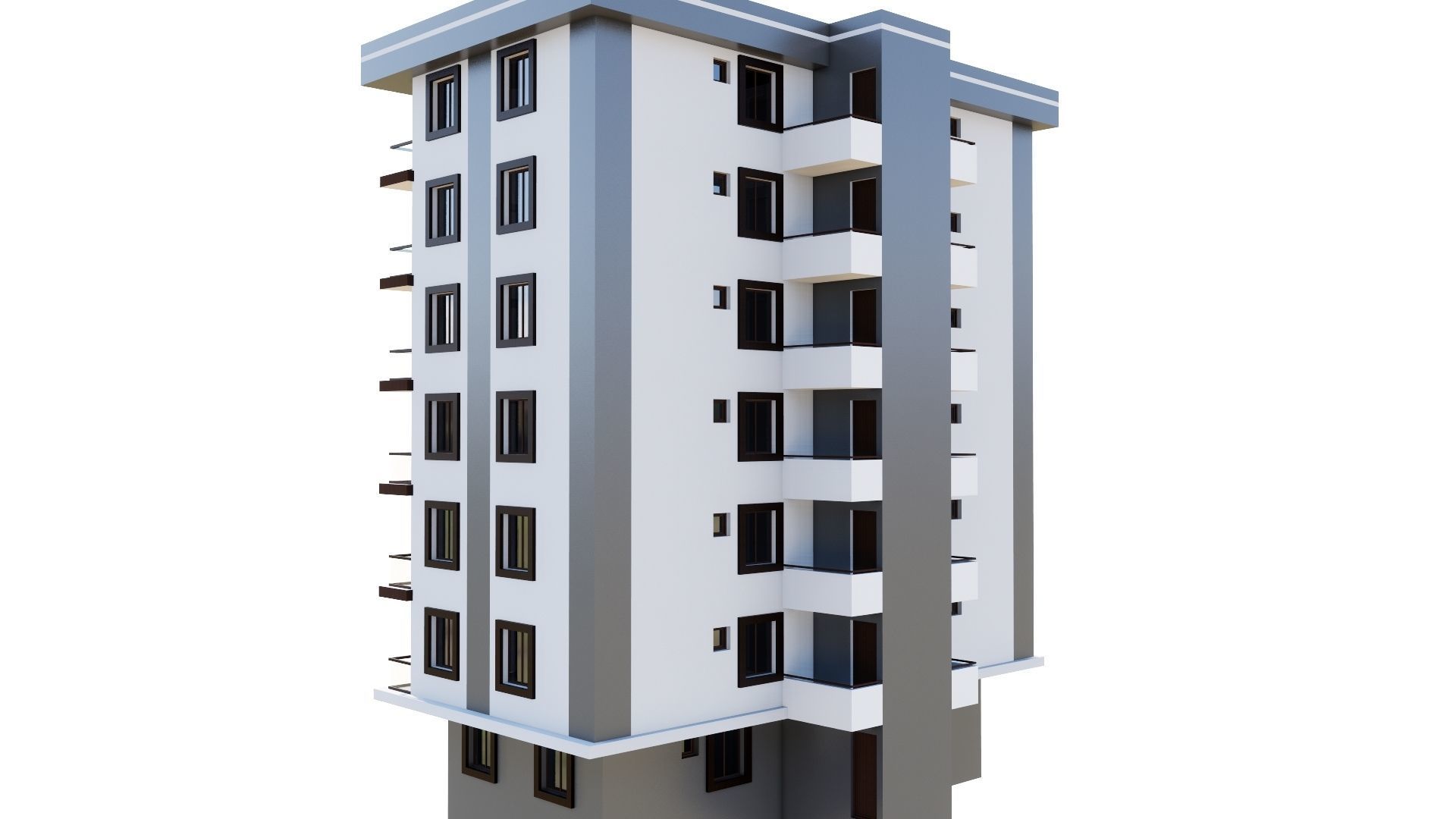 HOUSE 54 Low-poly 3D model_17