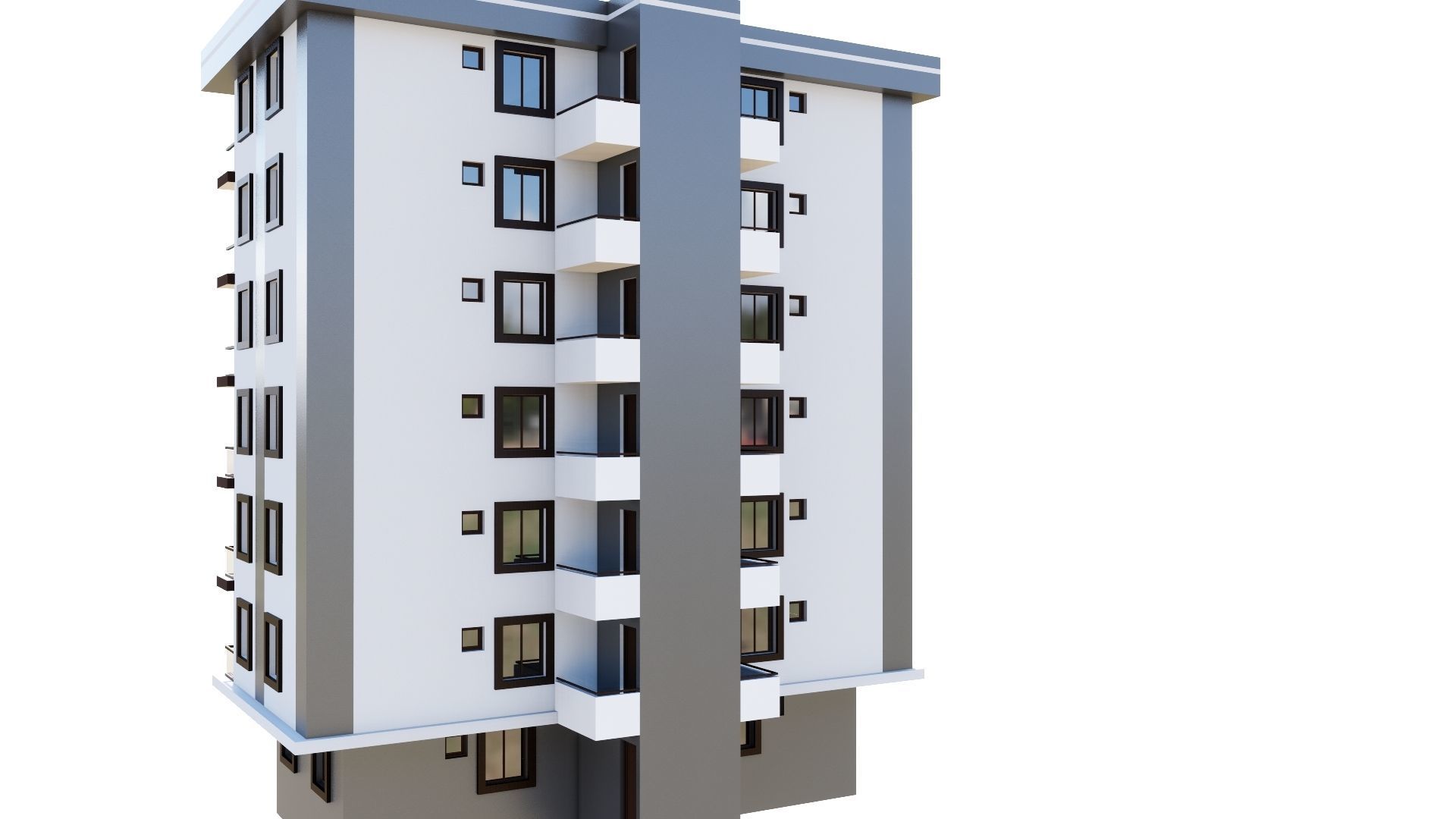 HOUSE 54 Low-poly 3D model_19