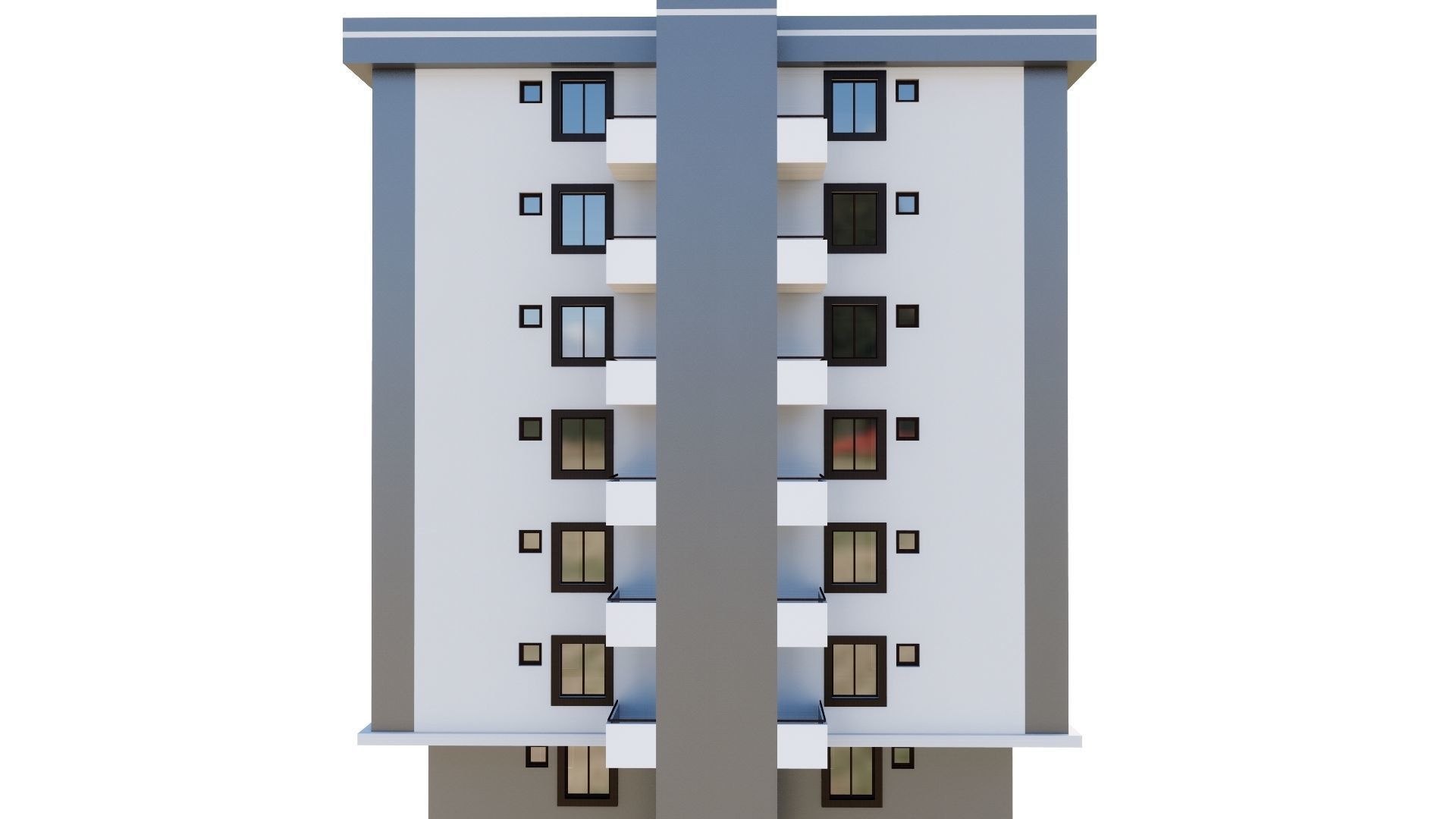 HOUSE 54 Low-poly 3D model_28