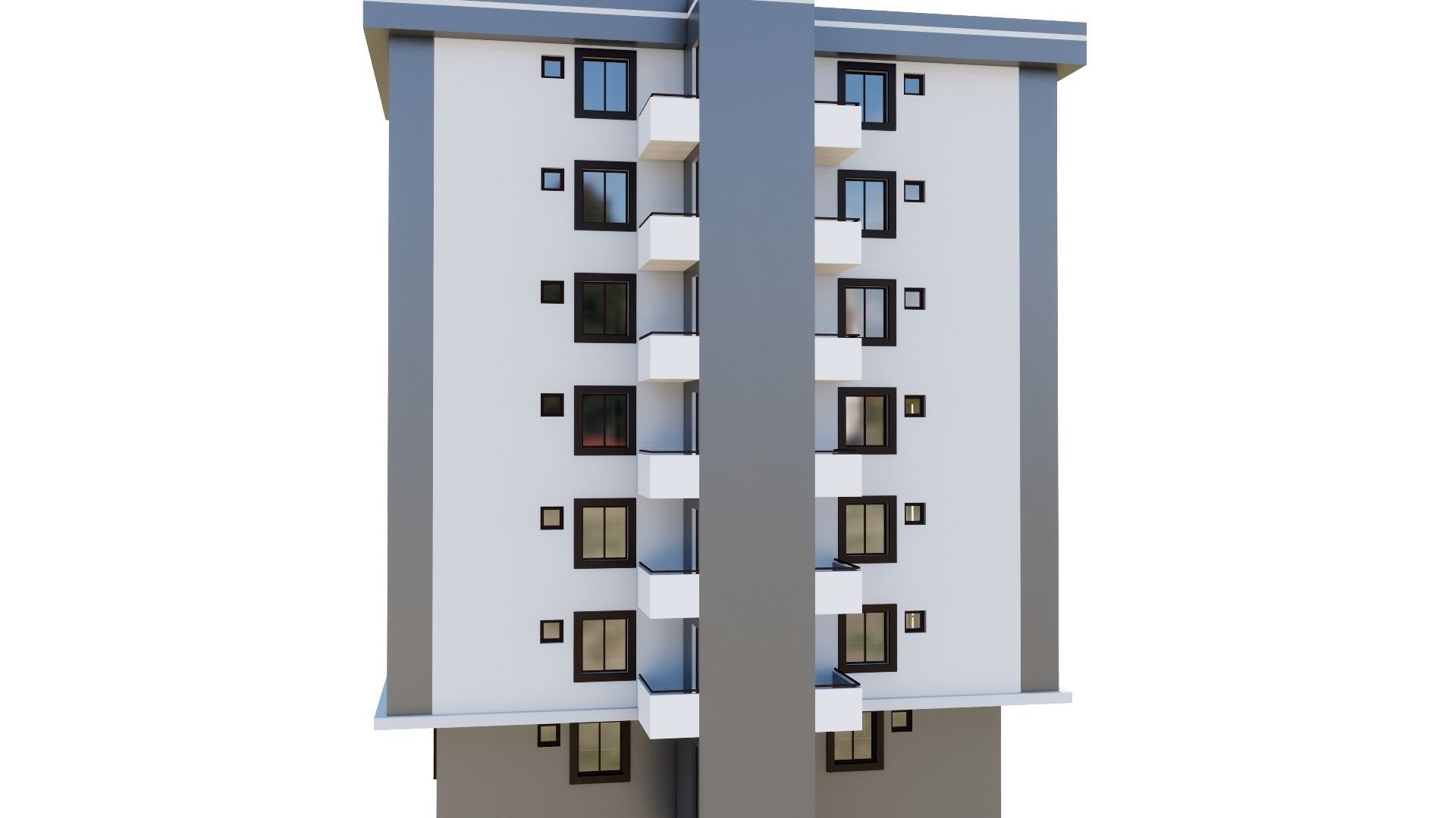 HOUSE 54 Low-poly 3D model_24