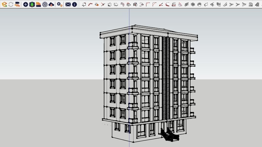 HOUSE 54 Low-poly 3D model_3