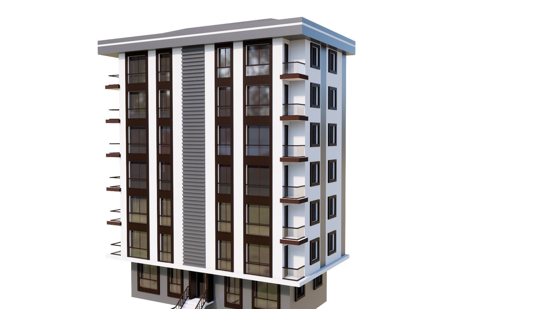 HOUSE 54 Low-poly 3D model_40