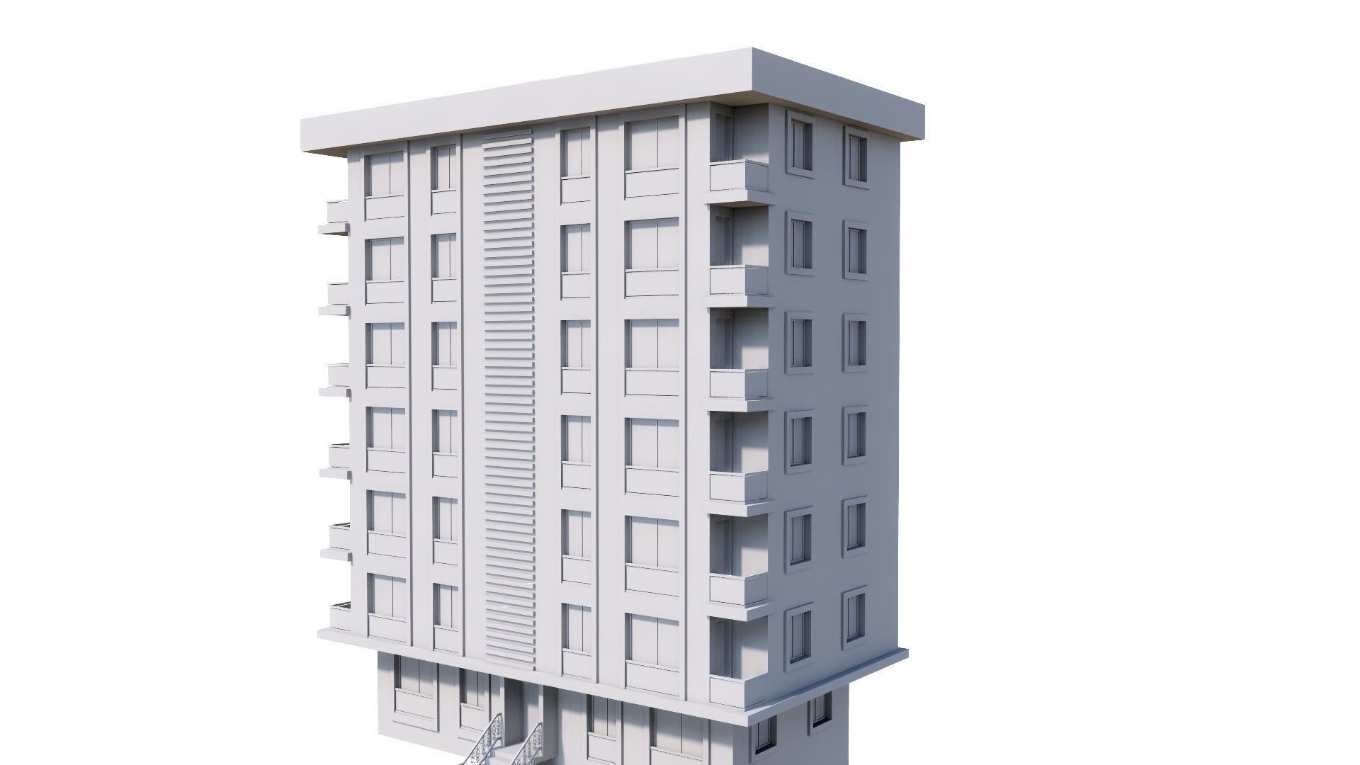 HOUSE 54 Low-poly 3D model_61