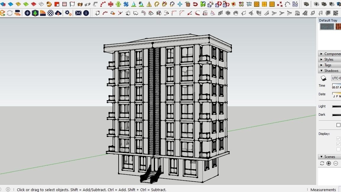 HOUSE 54 Low-poly 3D model_5
