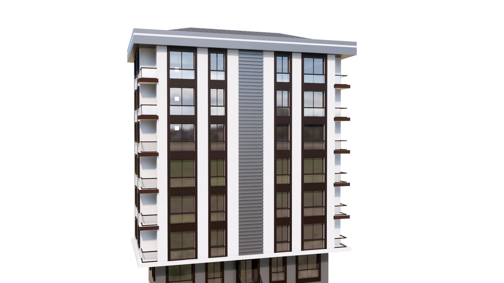 HOUSE 54 Low-poly 3D model_30