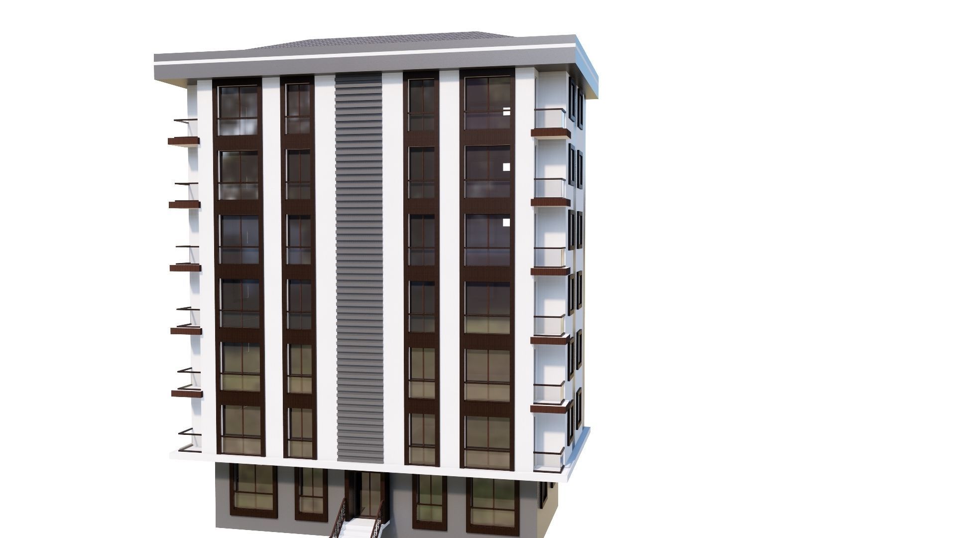 HOUSE 54 Low-poly 3D model_36