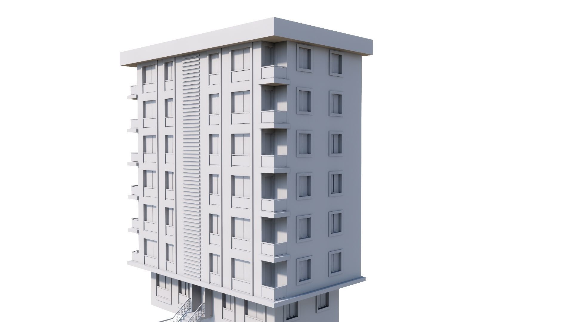 HOUSE 54 Low-poly 3D model_45