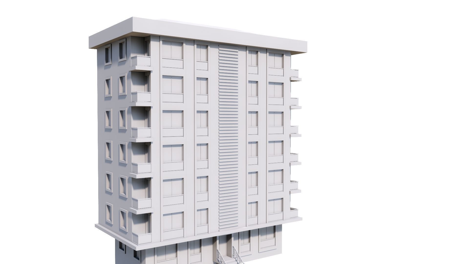 HOUSE 54 Low-poly 3D model_44