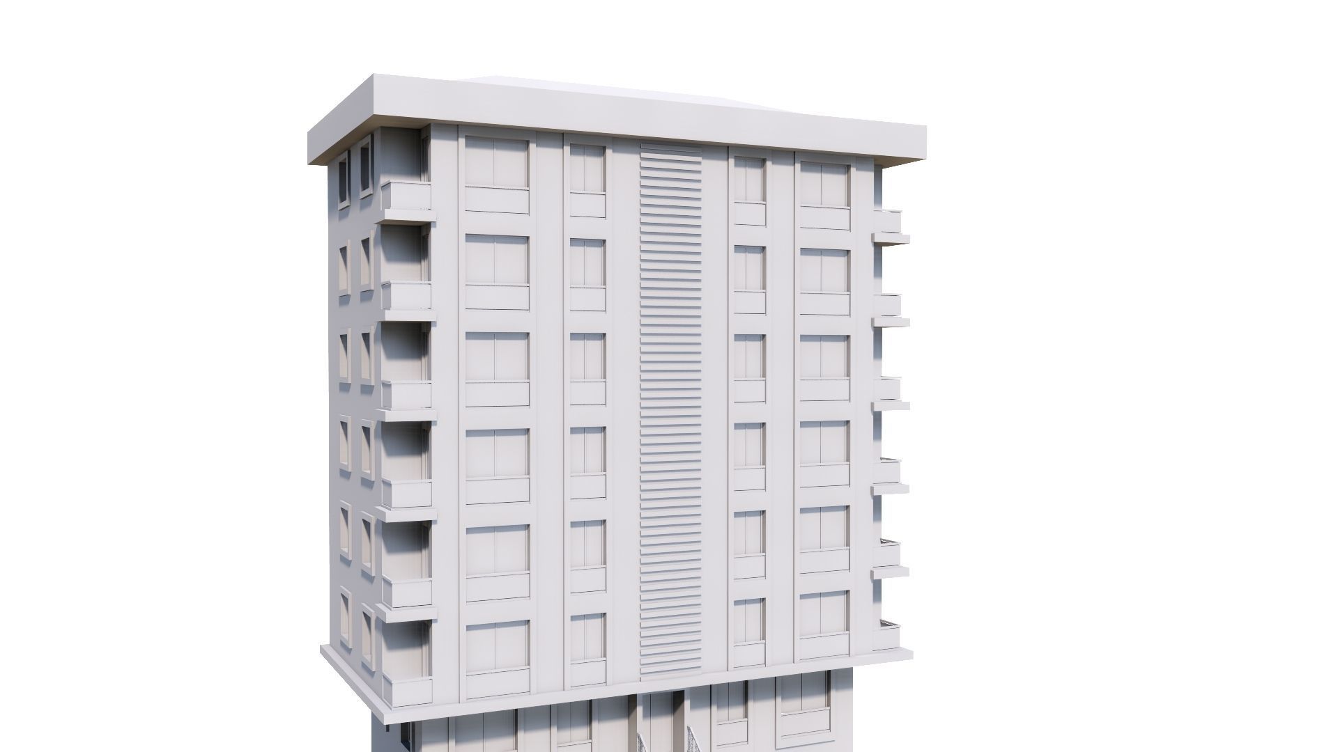 HOUSE 54 Low-poly 3D model_47