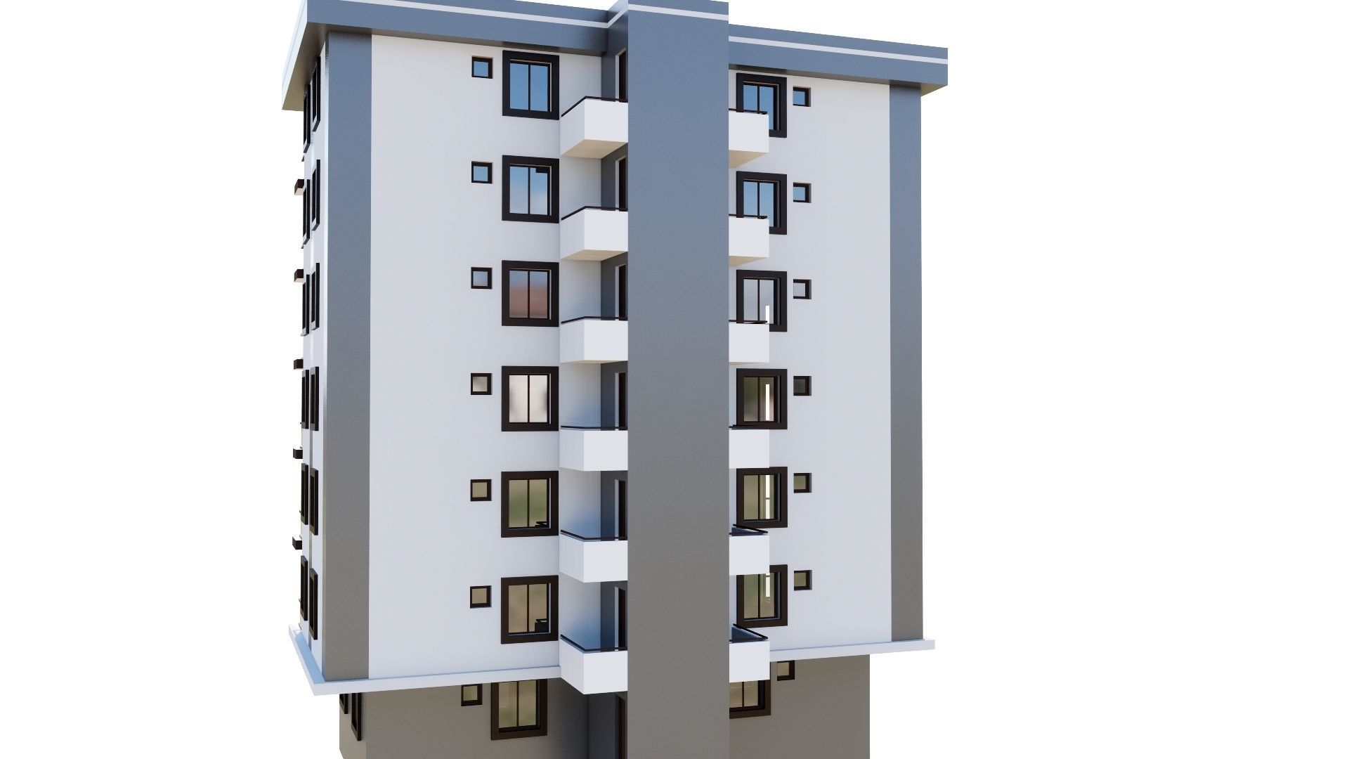 HOUSE 54 Low-poly 3D model_22