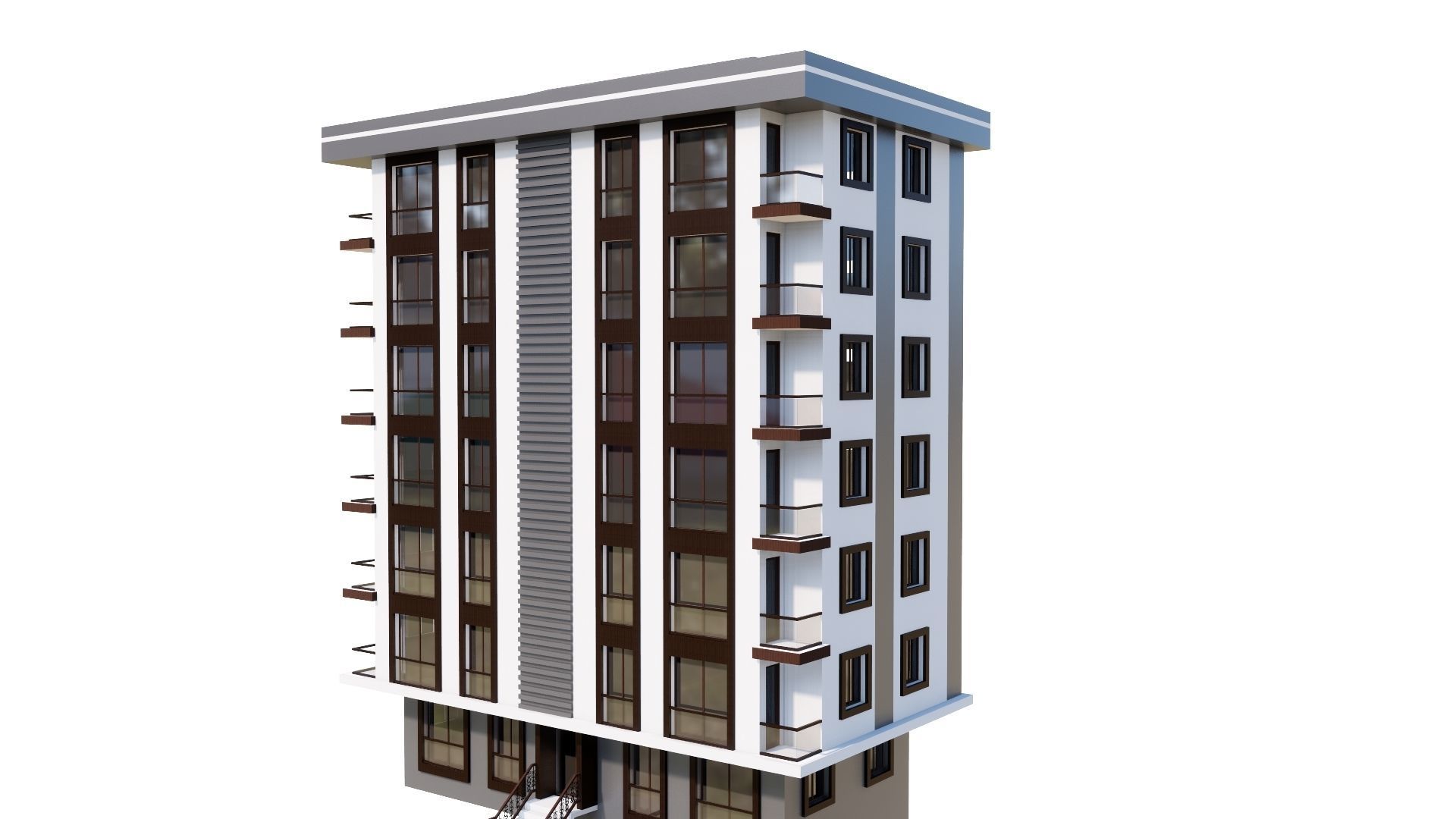 HOUSE 54 Low-poly 3D model_42