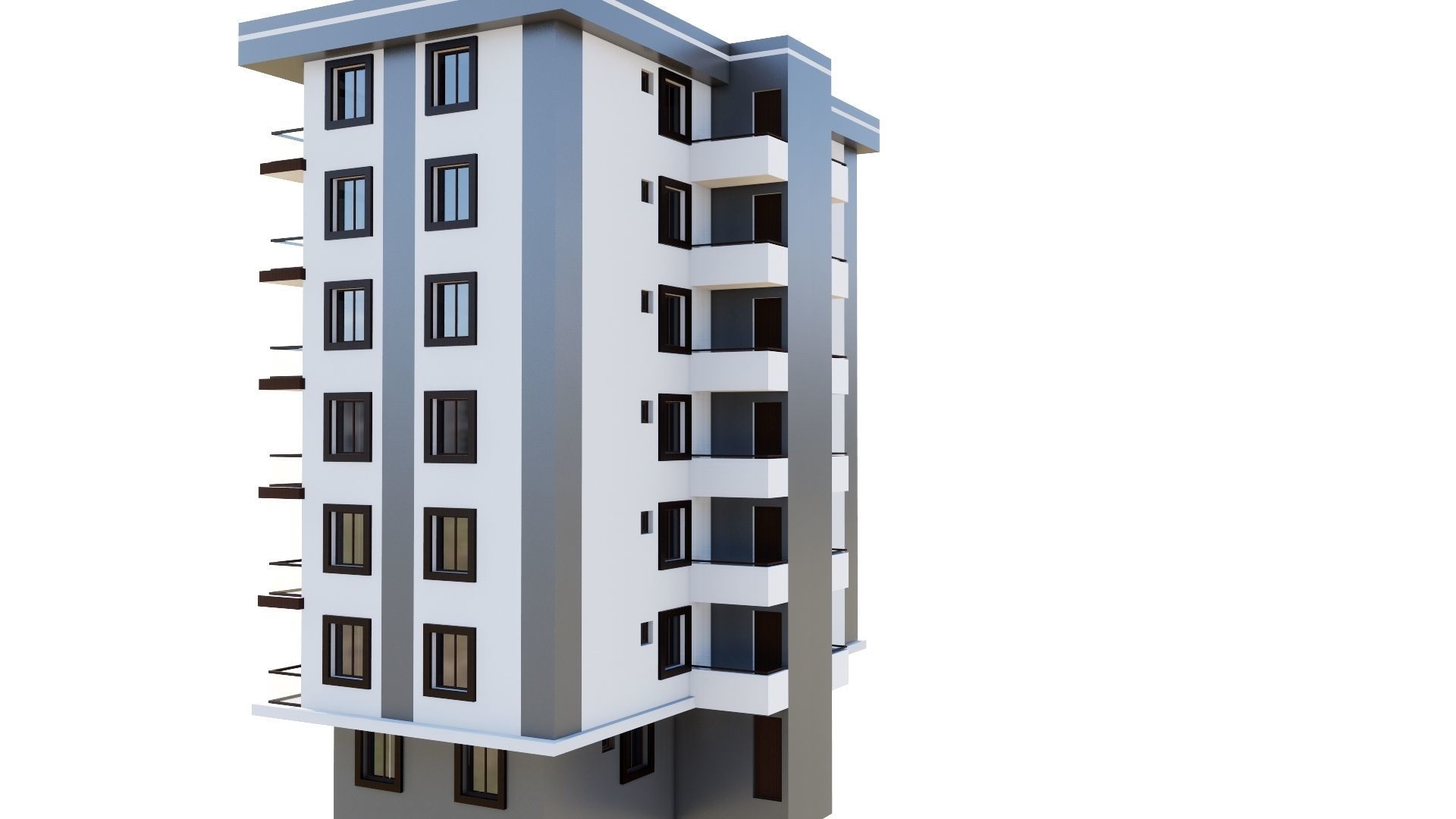 HOUSE 54 Low-poly 3D model_16