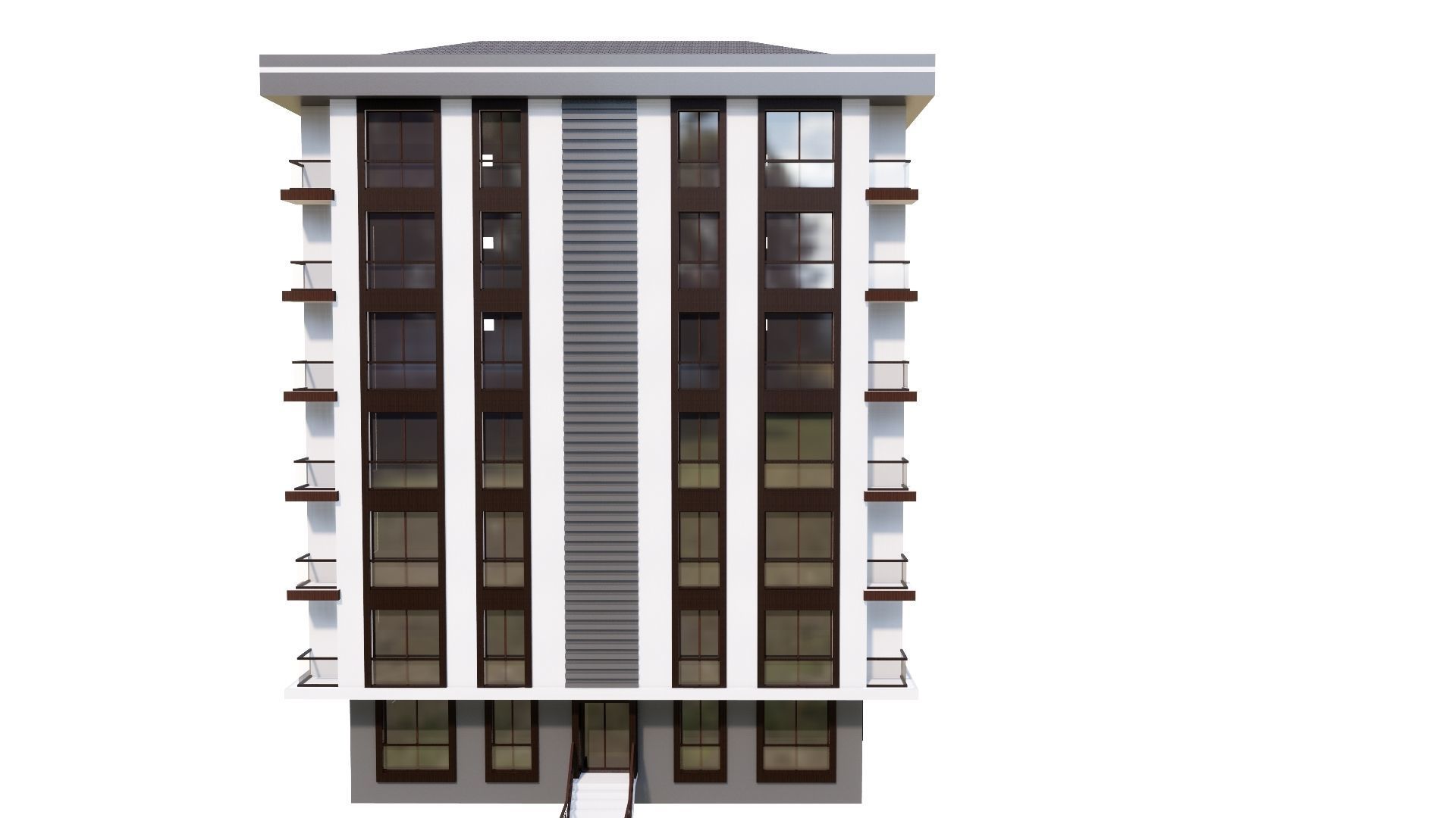 HOUSE 54 Low-poly 3D model_33