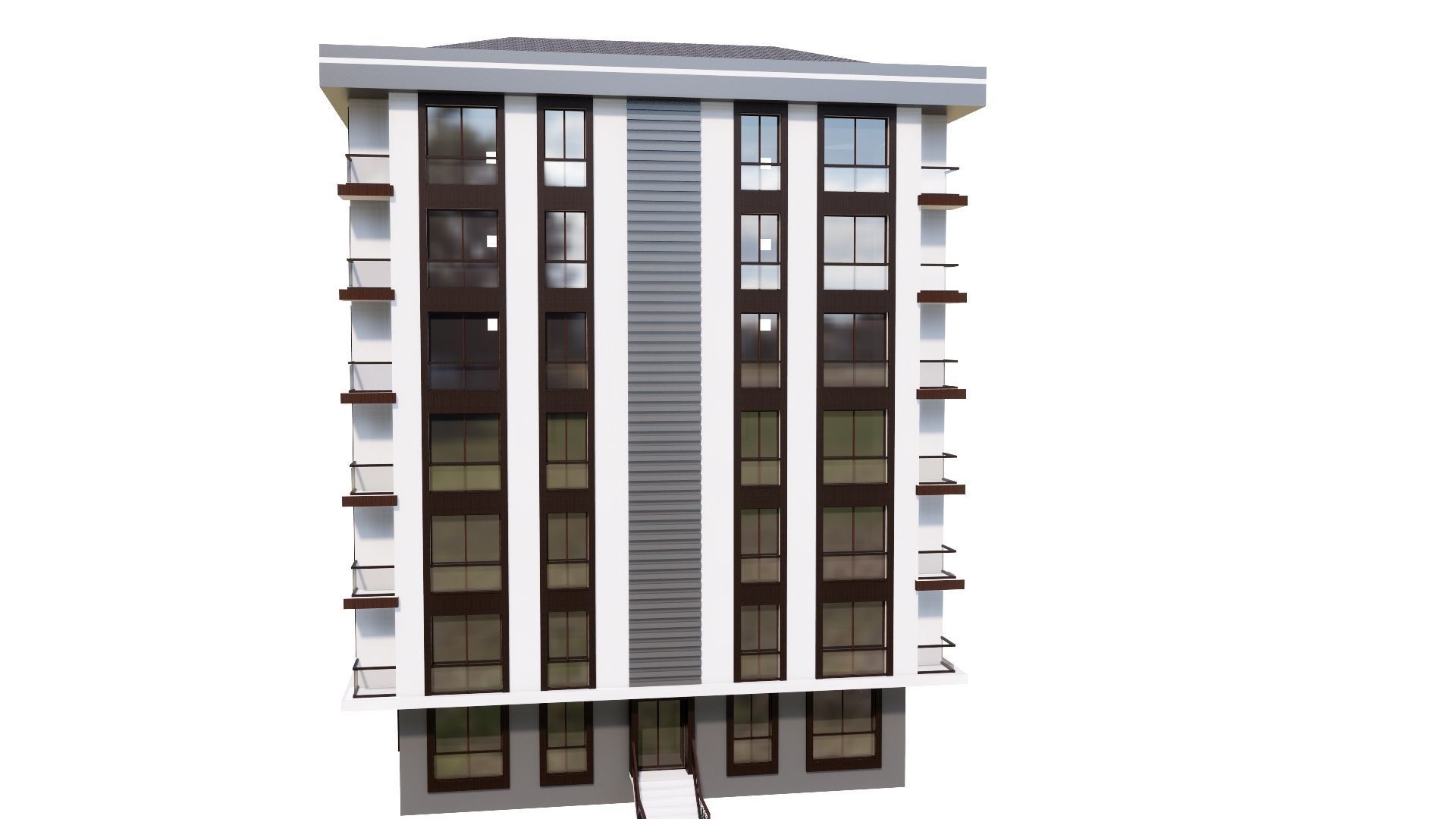 HOUSE 54 Low-poly 3D model_32