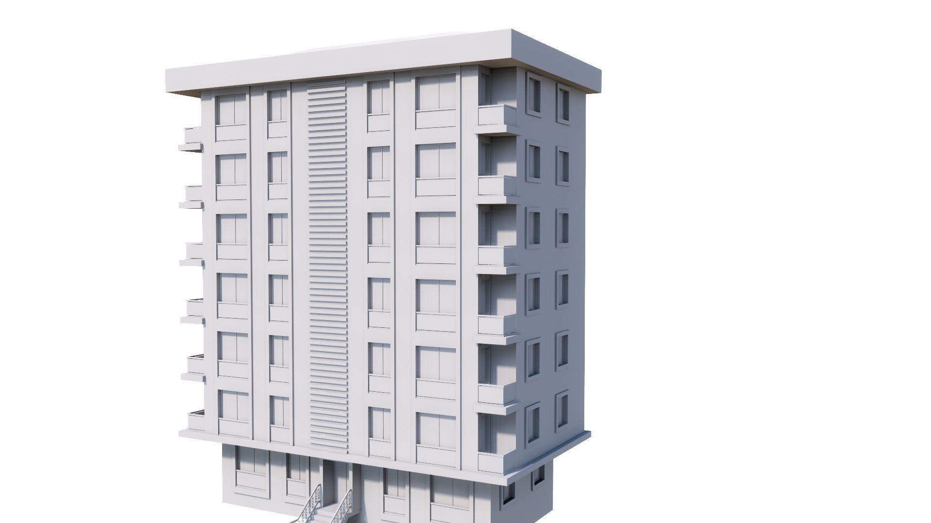 HOUSE 54 Low-poly 3D model_60