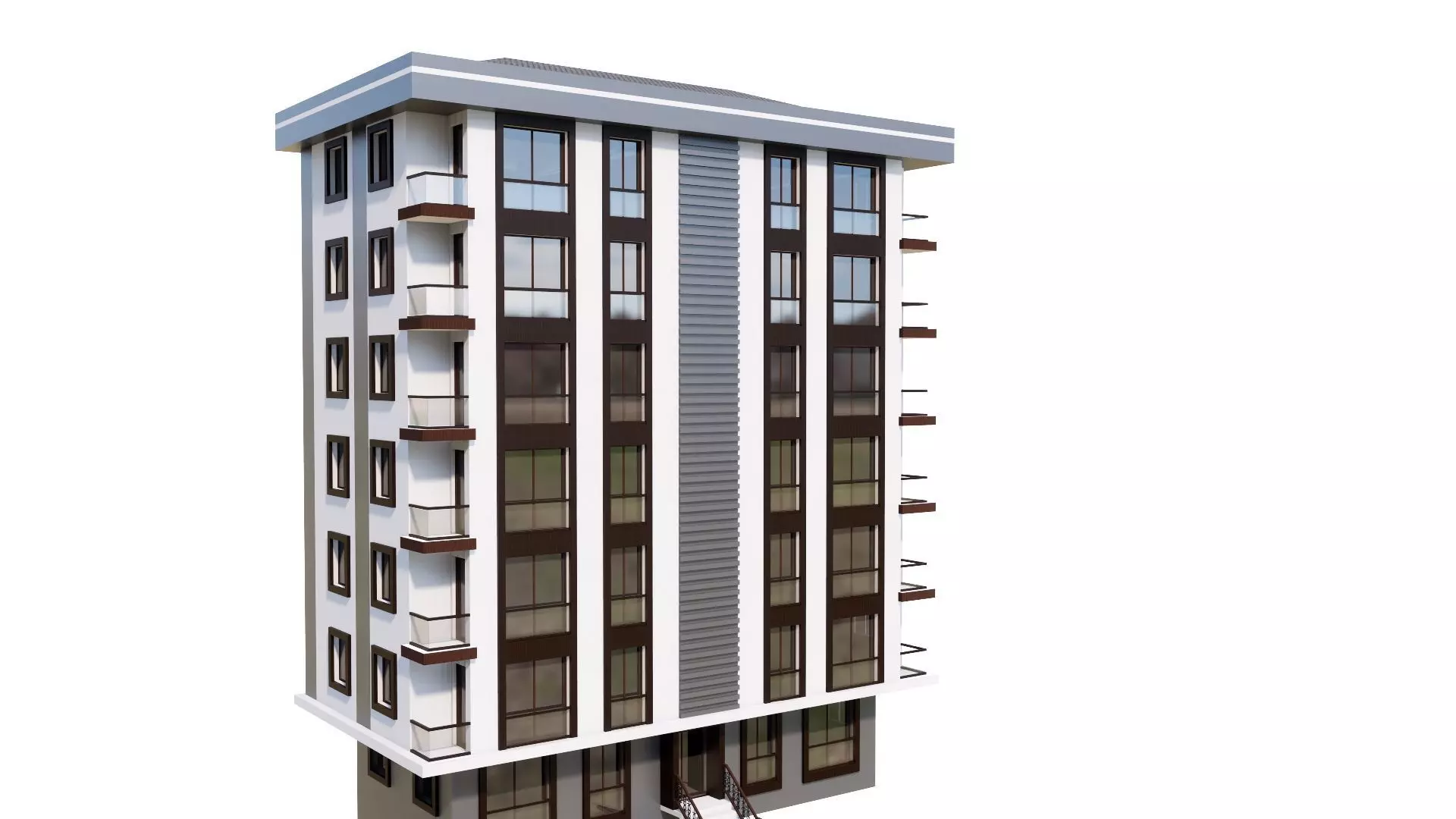 HOUSE 54 Low-poly 3D model_0