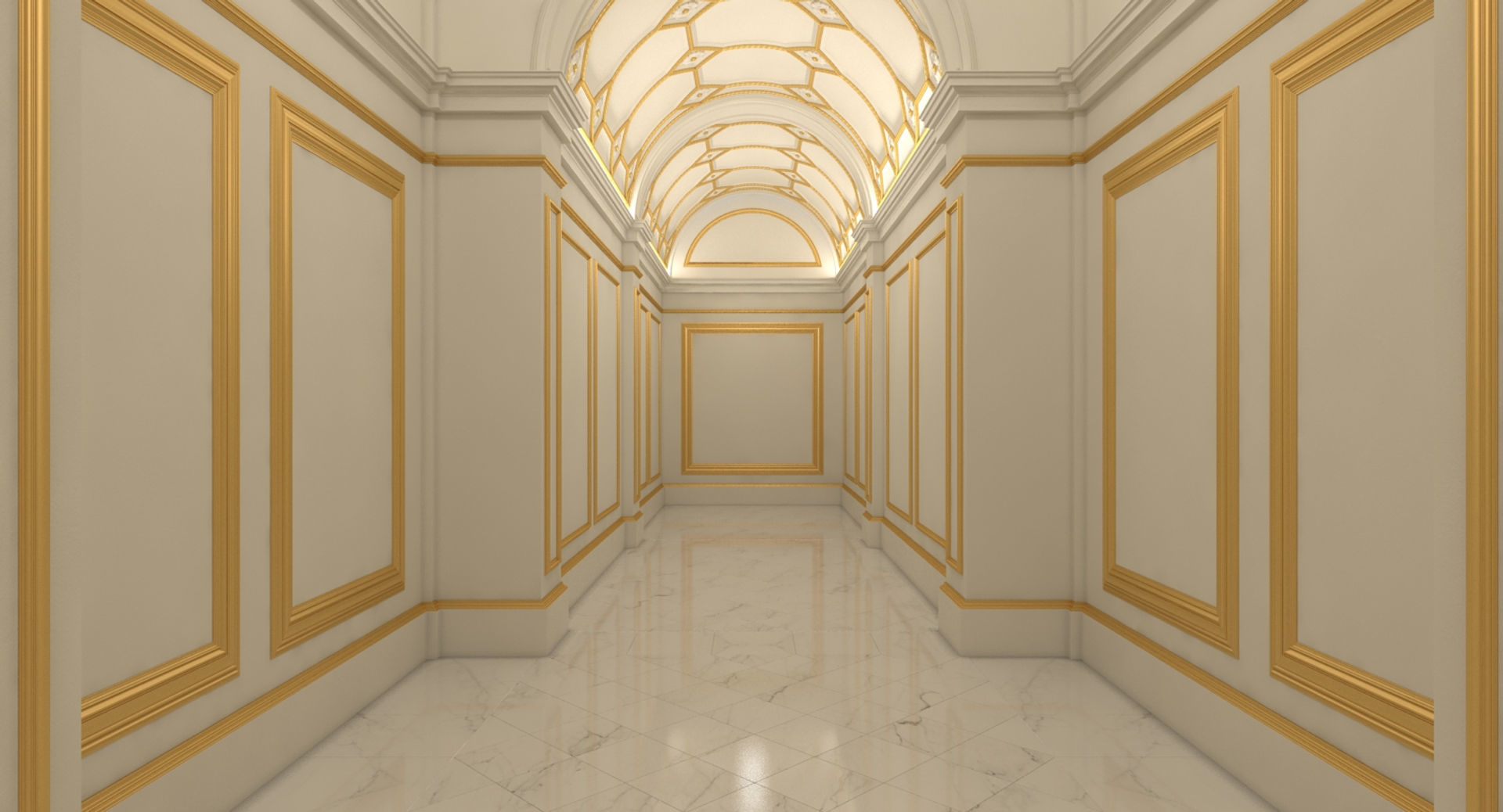 Grand Hallway 4 3D model_15