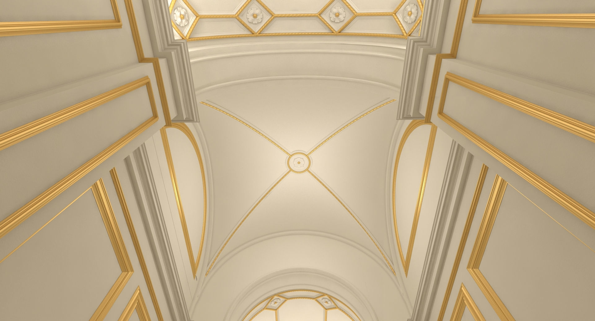 Grand Hallway 4 3D model_5