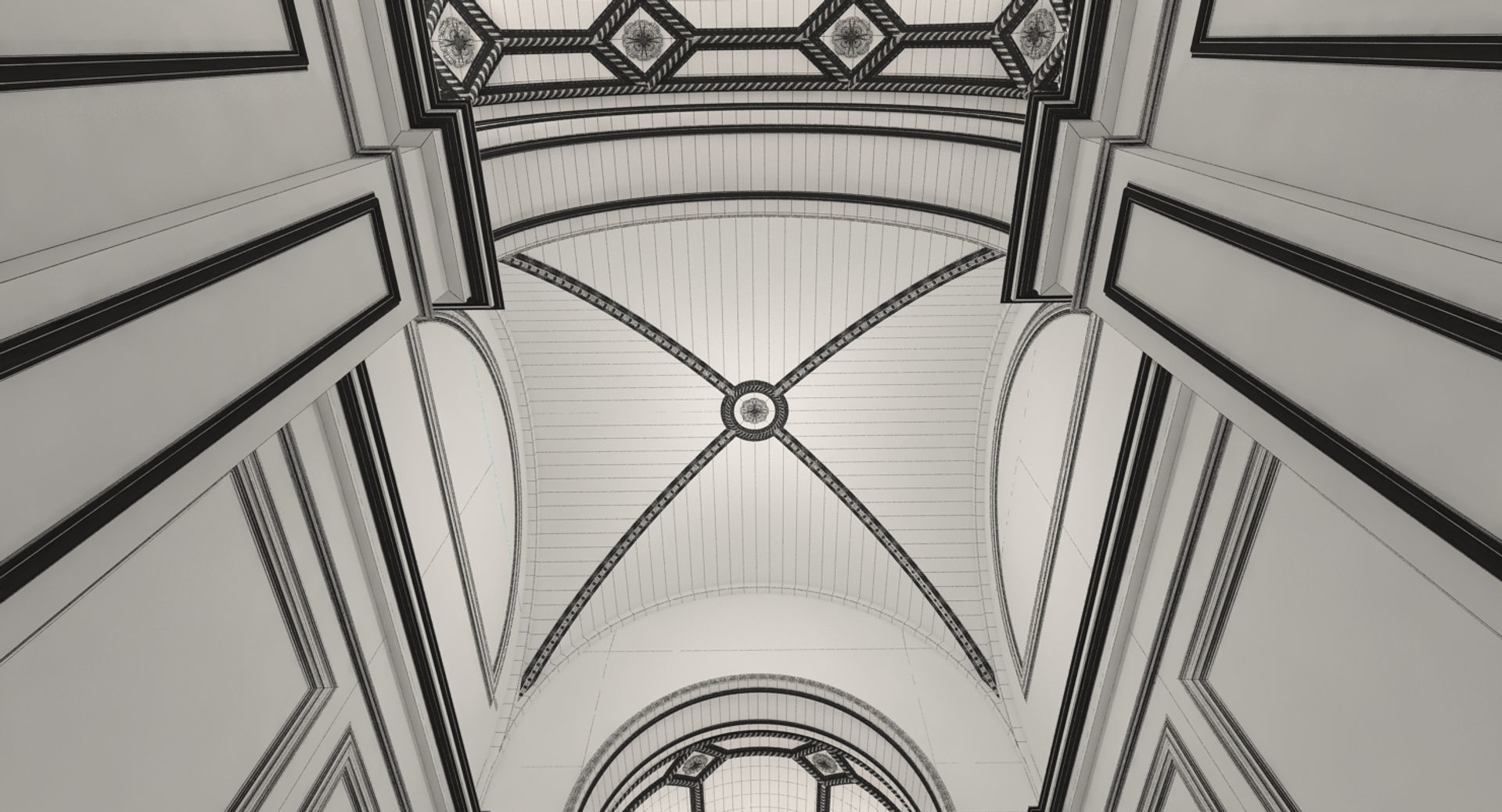 Grand Hallway 4 3D model_6