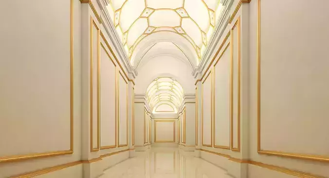 Grand Hallway 4 3D model