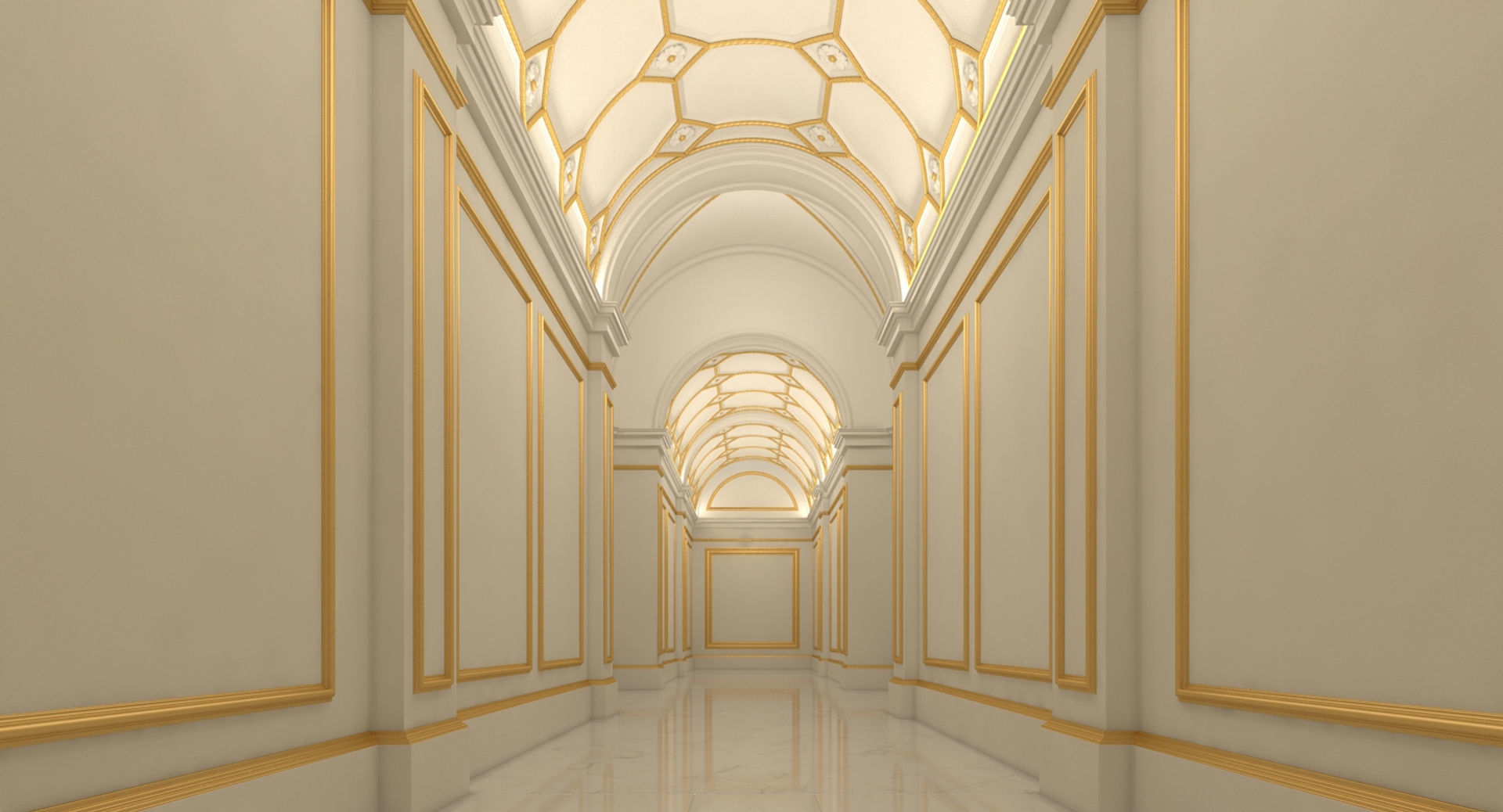 Grand Hallway 4 3D model_13