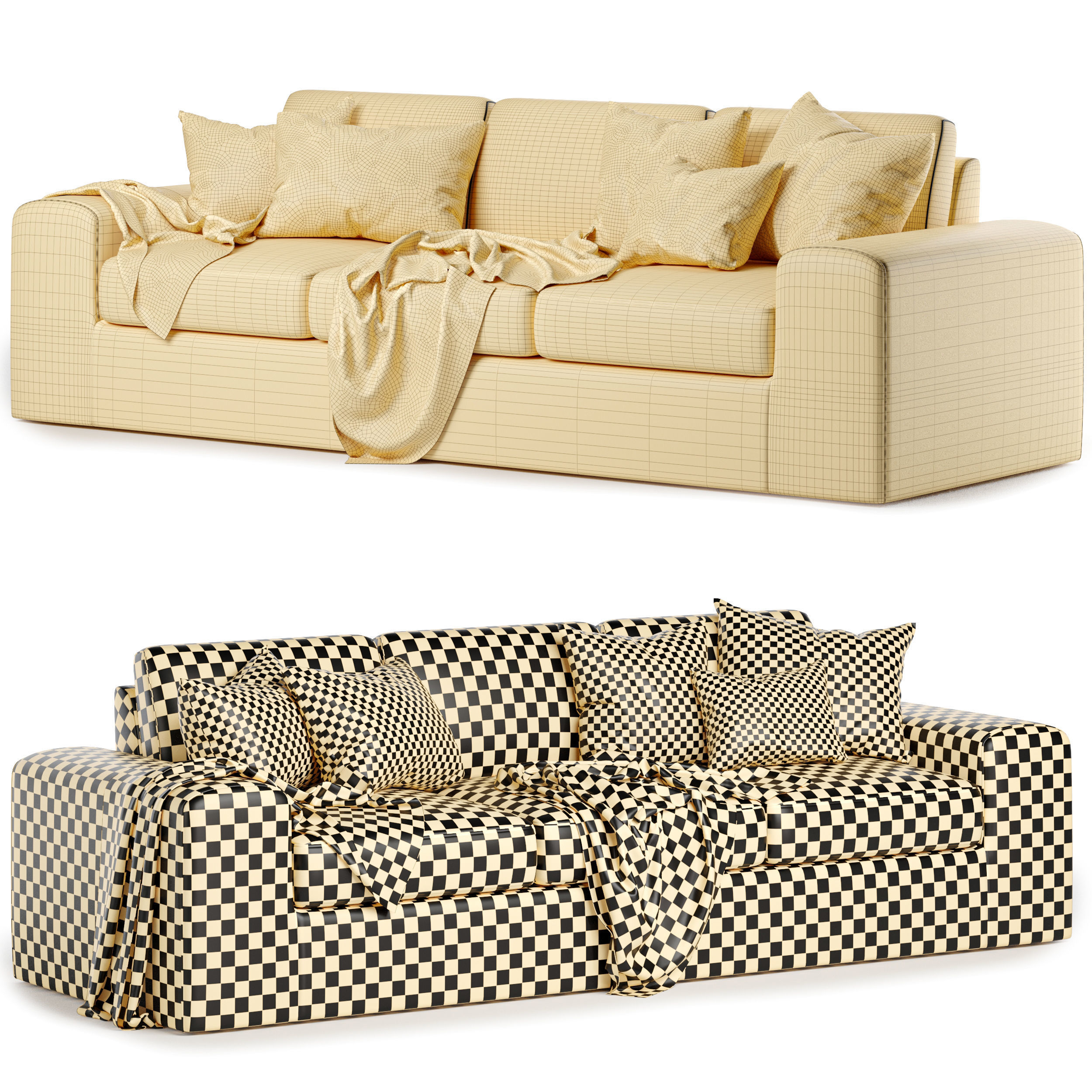 OG couch potato sofa 3D model_3