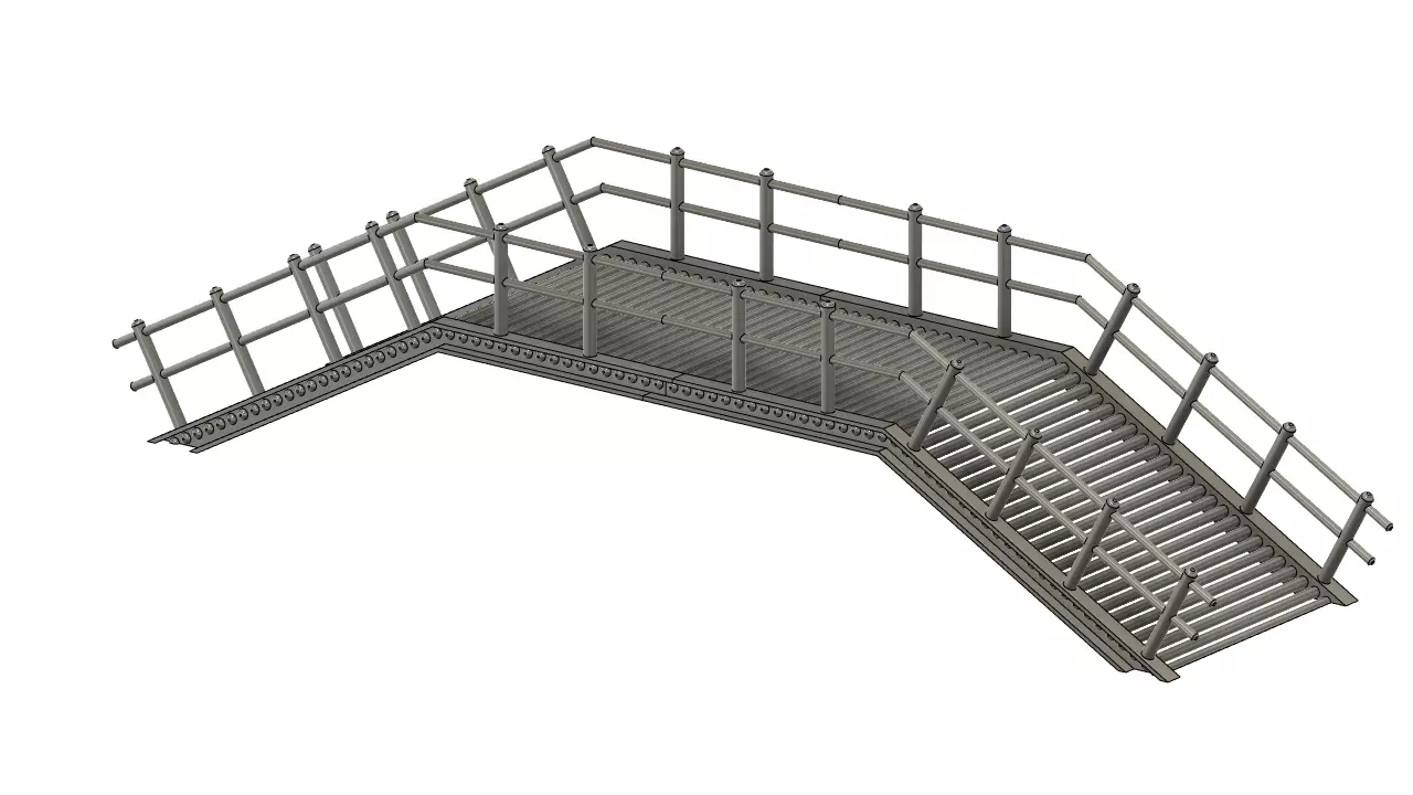 Bridge for tabletop 3D print model