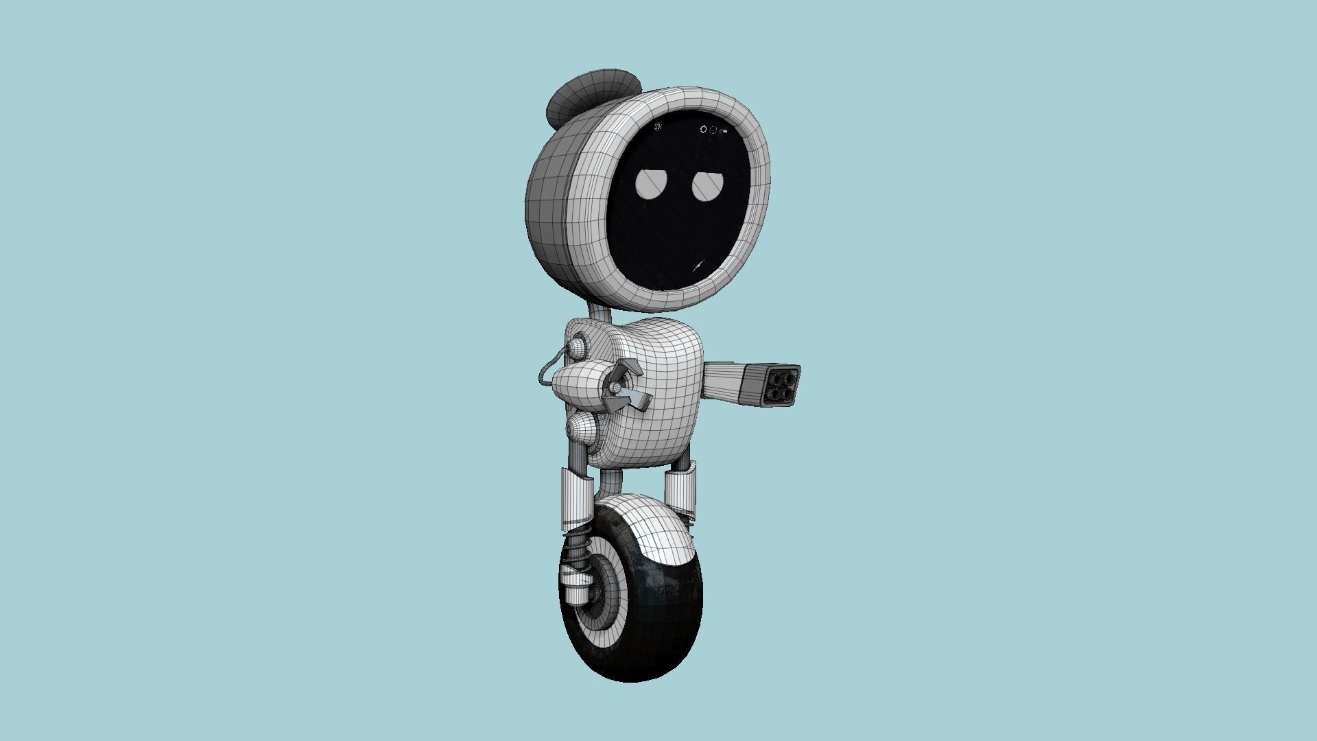 10 Wheel Robot H Collection - SciFi Character Design _81